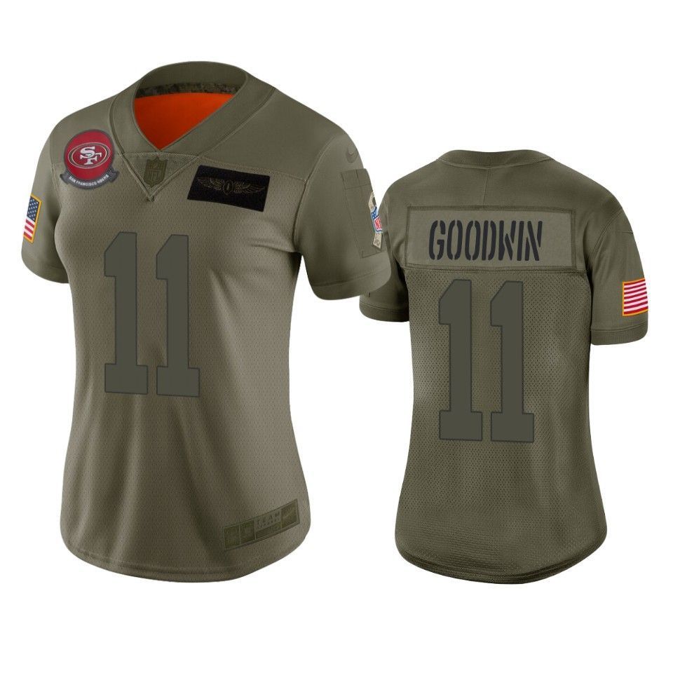 Women's San Francisco 49ers Marquise Goodwin Camo 2019 Salute to Service Limited Jersey - Friend Lounge Store - Shop for All Things Jerseys Sports - PersonalJerseys