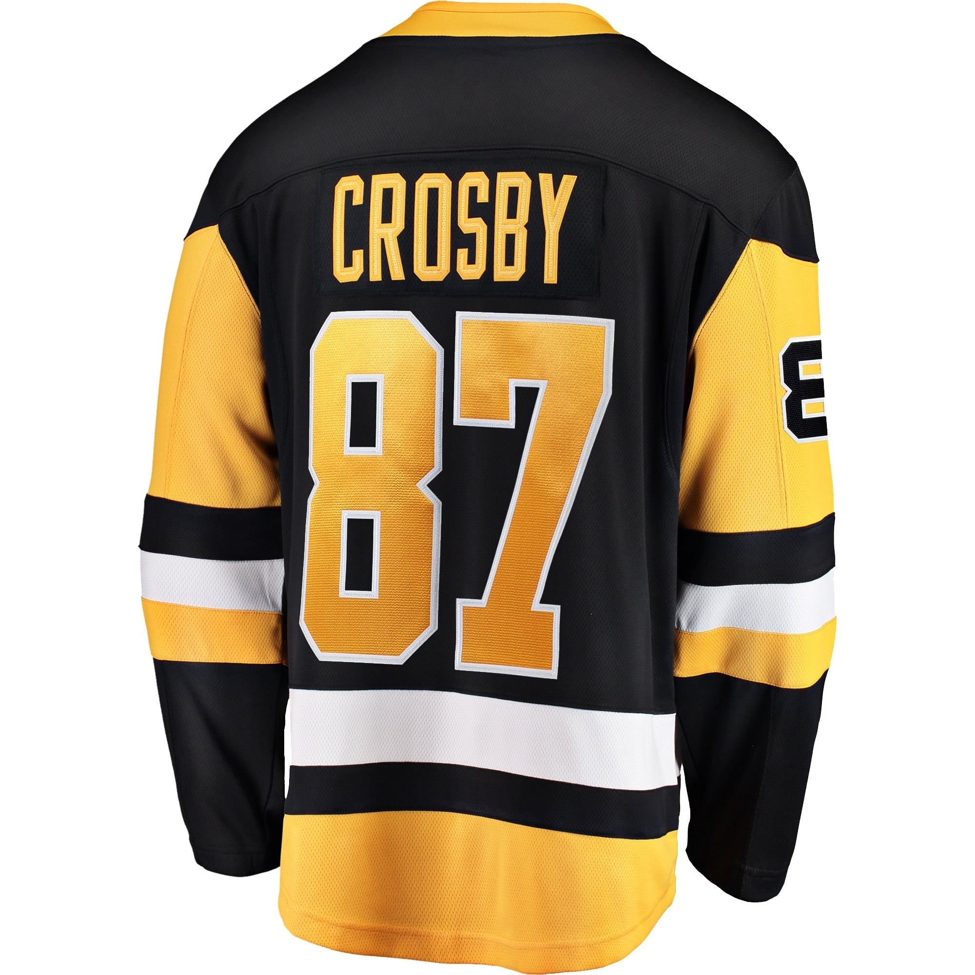 Men's Fanatics Branded Sidney Crosby Black Pittsburgh Penguins Captain Patch Home Breakaway Jersey - PersonalJerseys