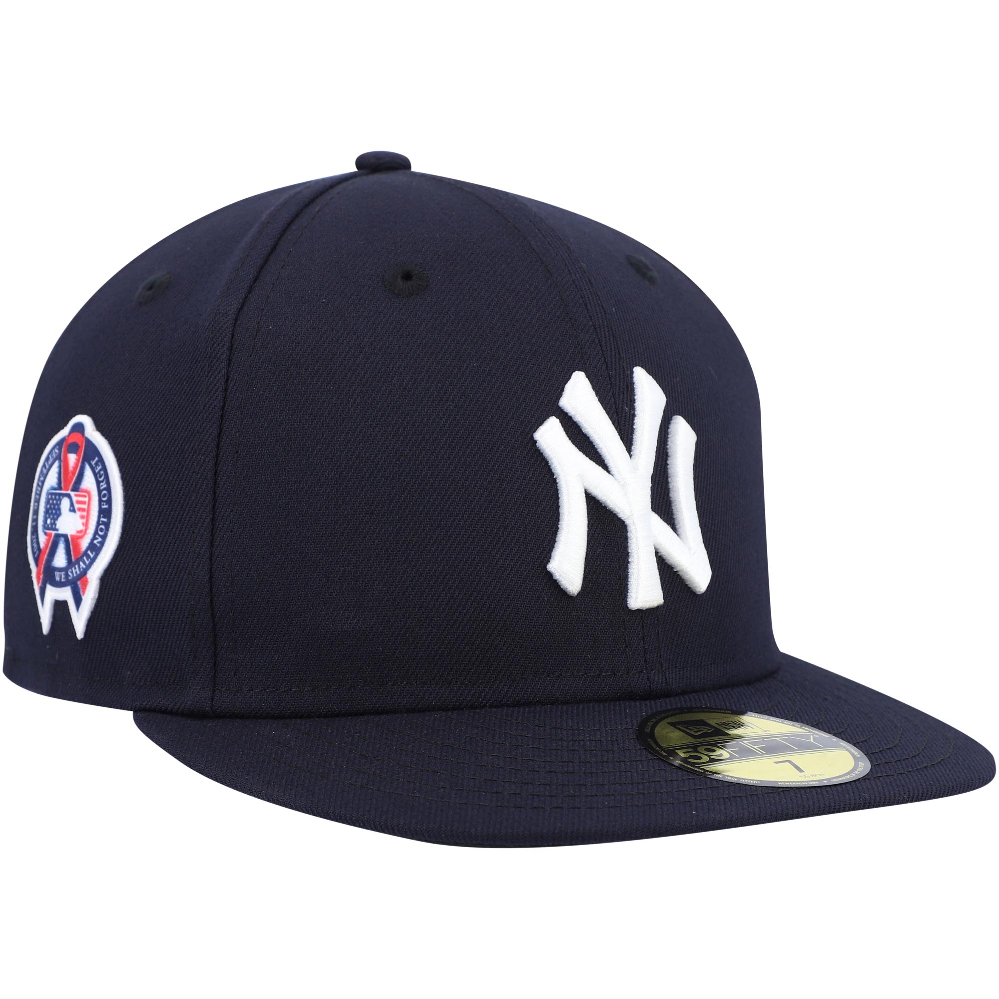 New York Yankees New Era 9/11 Memorial Side Patch 59FIFTY Fitted Hat - Navy - PersonalJerseys