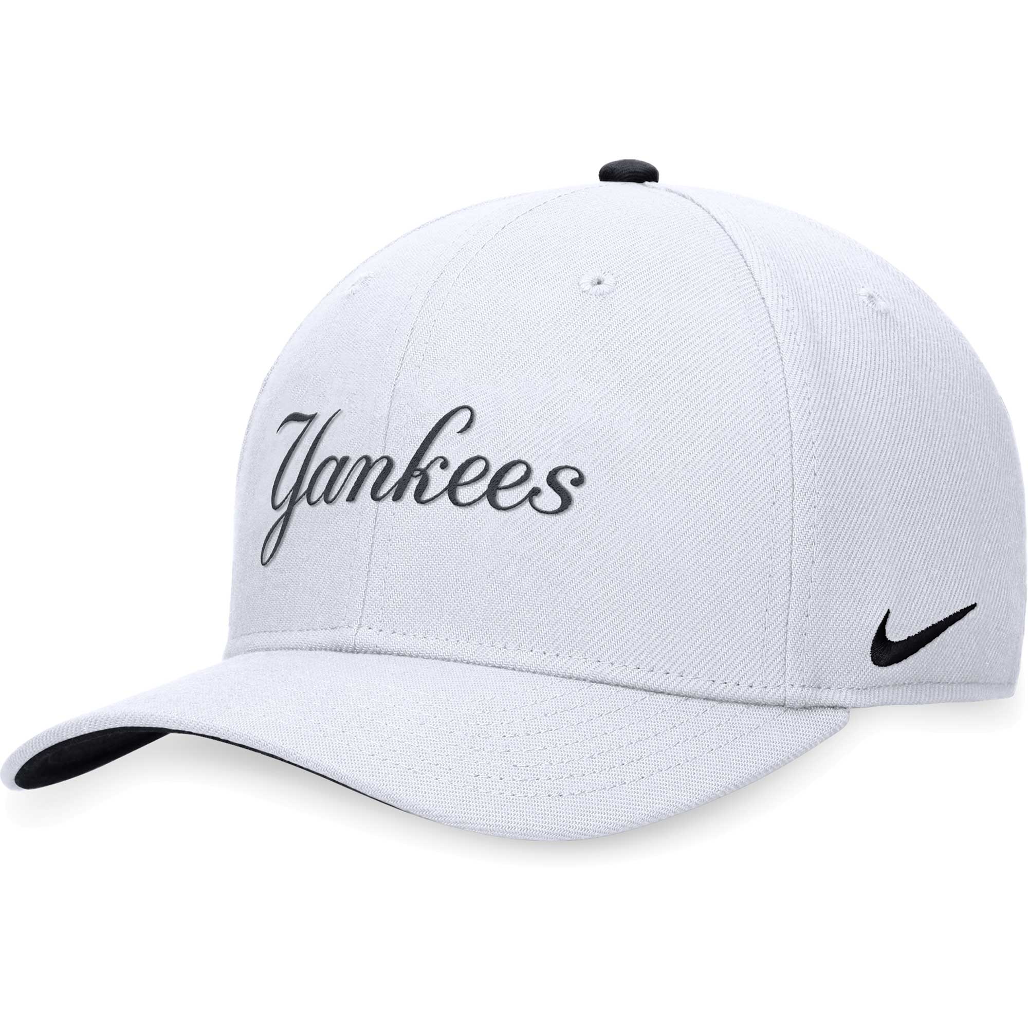 New York Yankees Nike Classic99 Swoosh Performance Flex Hat - White - PersonalJerseys