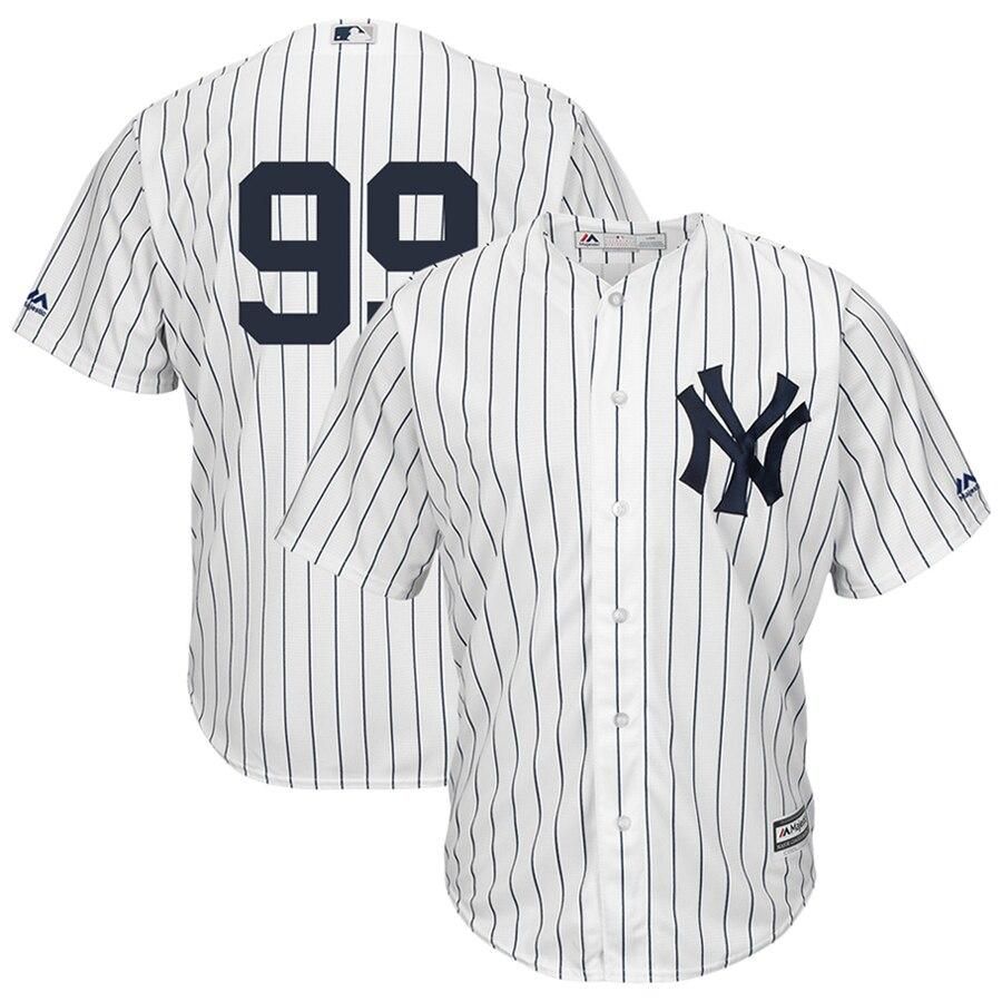 Aaron Judge New York Yankees Majestic Cool Base Player Jersey - White - Friend Lounge Store - Shop for All Things Jerseys Sports - PersonalJerseys