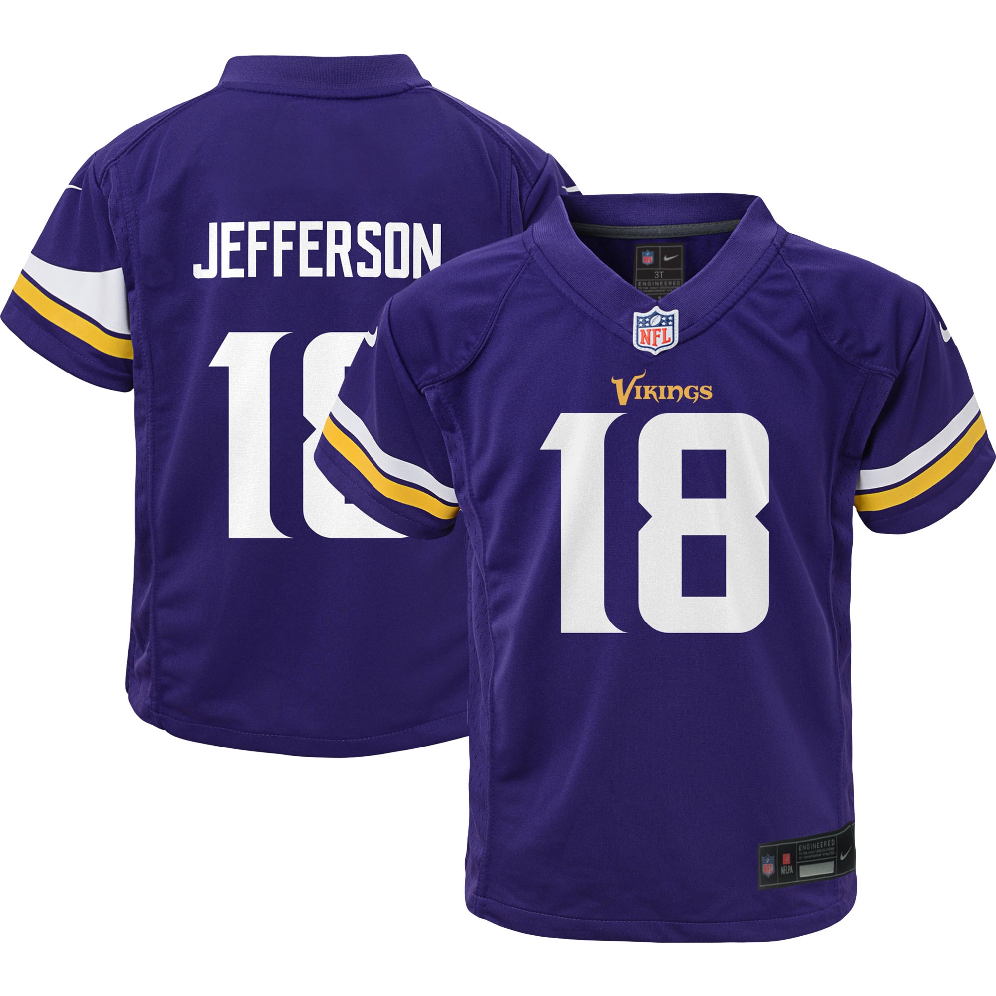 Justin Jefferson Minnesota Vikings Nike Toddler Game Jersey - Purple - PersonalJerseys
