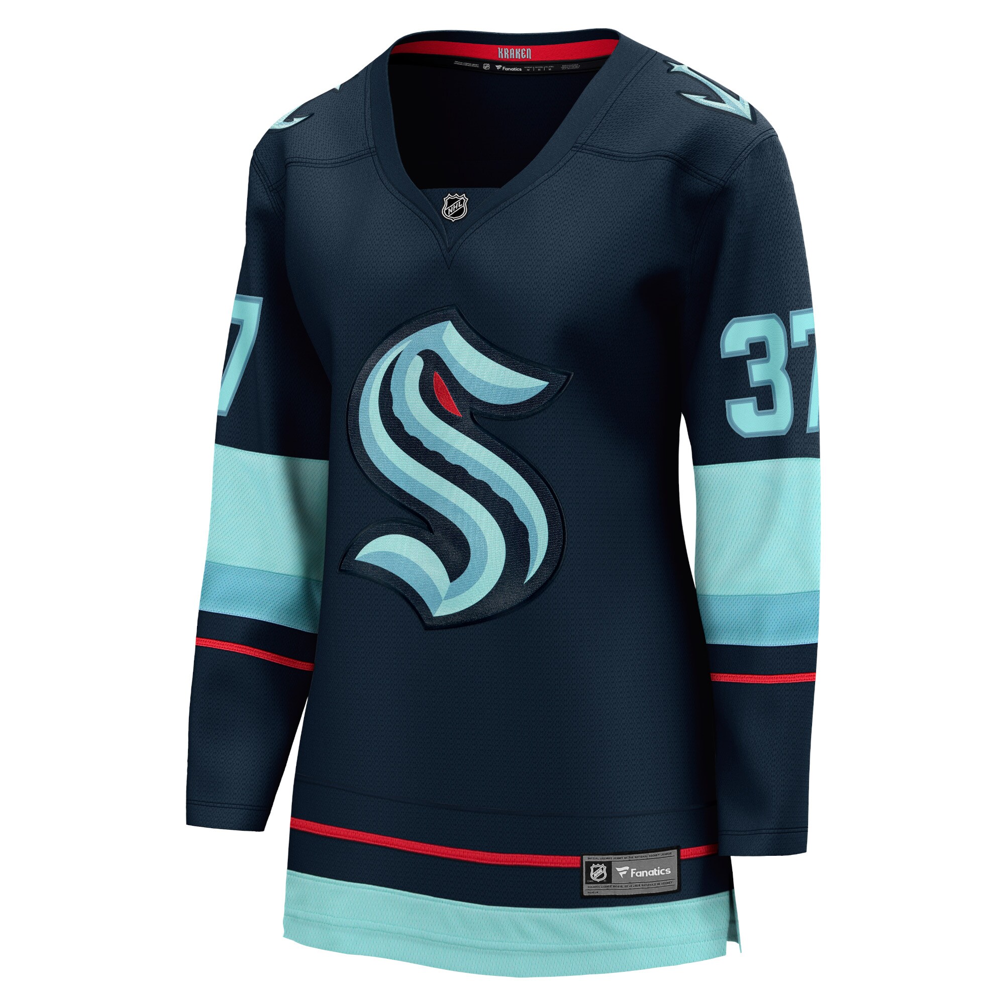 Yanni Gourde Seattle Kraken Fanatics Branded Women's Home Breakaway Player Jersey - Navy - PersonalJerseys