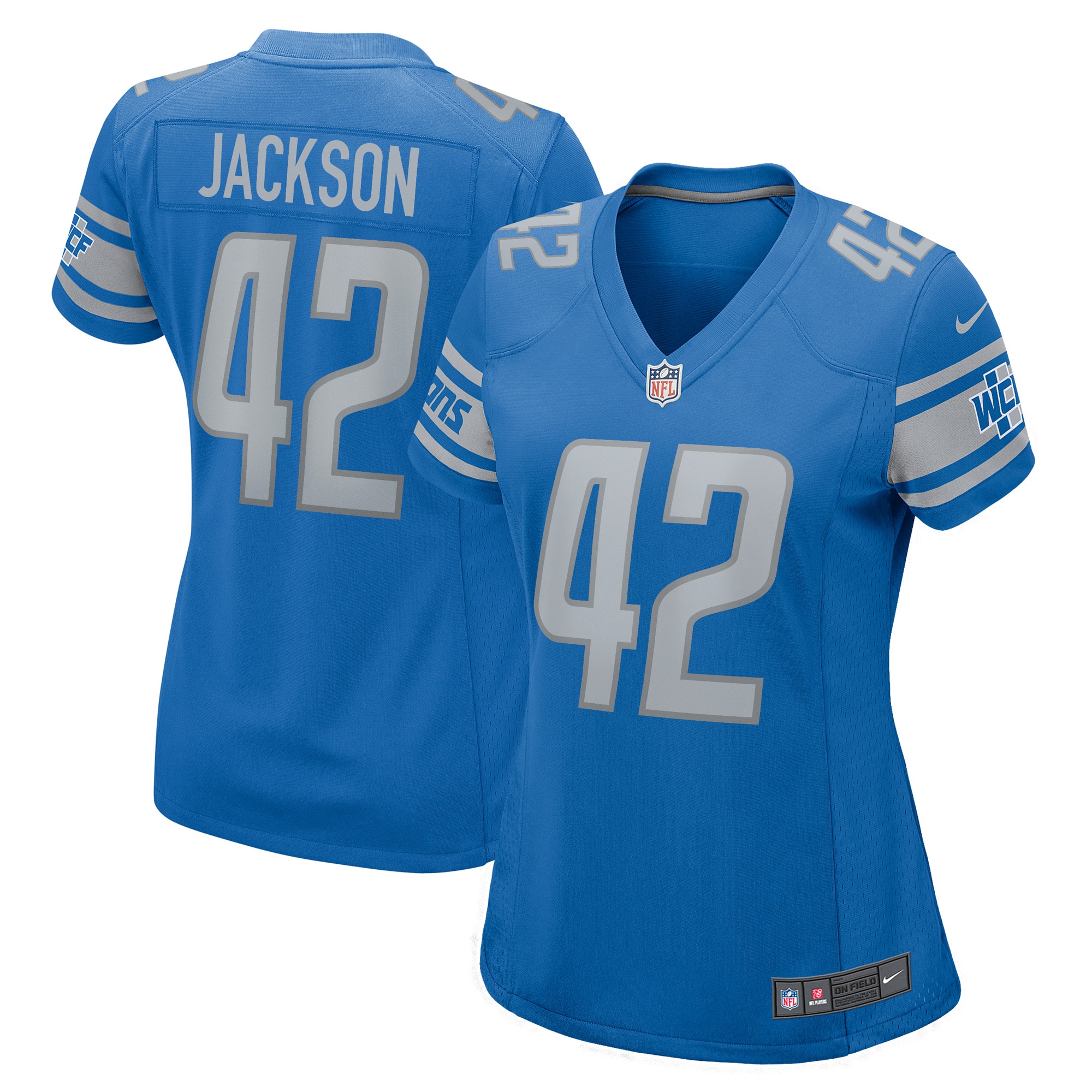 Detroit Lions Justin Jackson Blue Player Game Jersey for Youth Women Men - Friend Lounge Store - Shop for All Things Jerseys Sports - PersonalJerseys