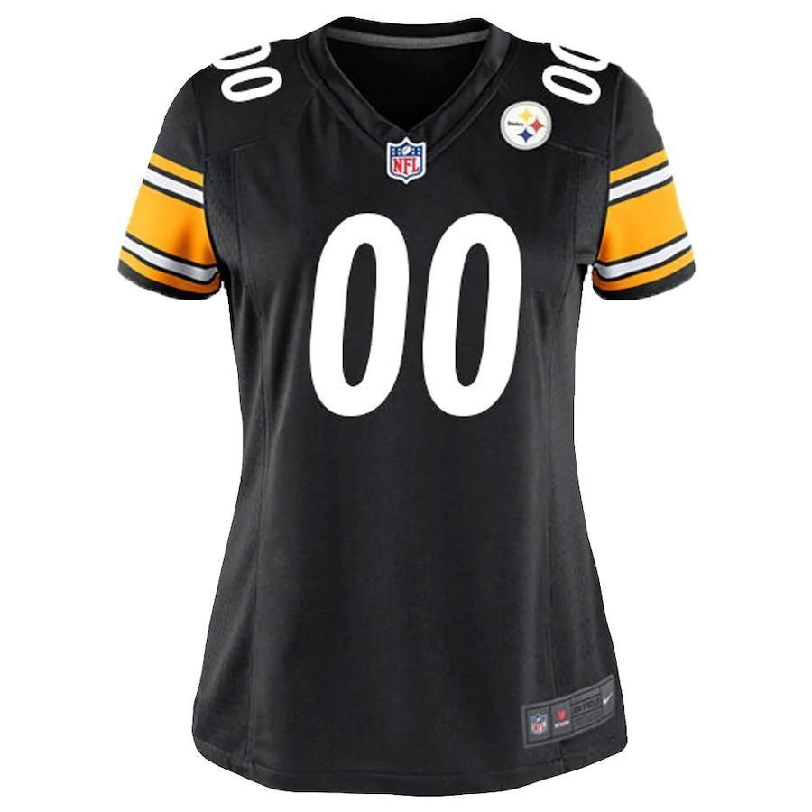Pittsburgh Steelers Women's Custom Game Jersey - Black - Friend Lounge Store - Shop for All Things Jerseys Sports - PersonalJerseys