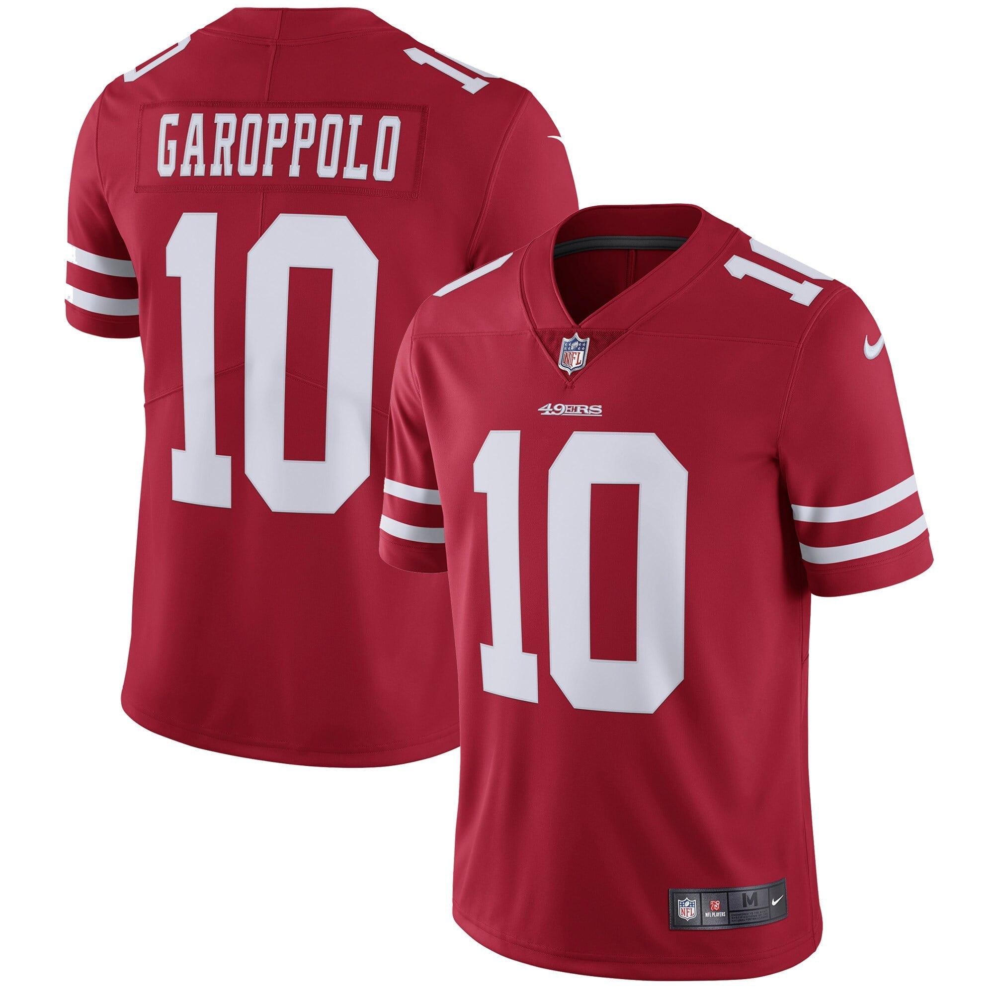 Men's Nike Jimmy Garoppolo Scarlet San Francisco 49ers Vapor Untouchable Limited Jersey - PersonalJerseys