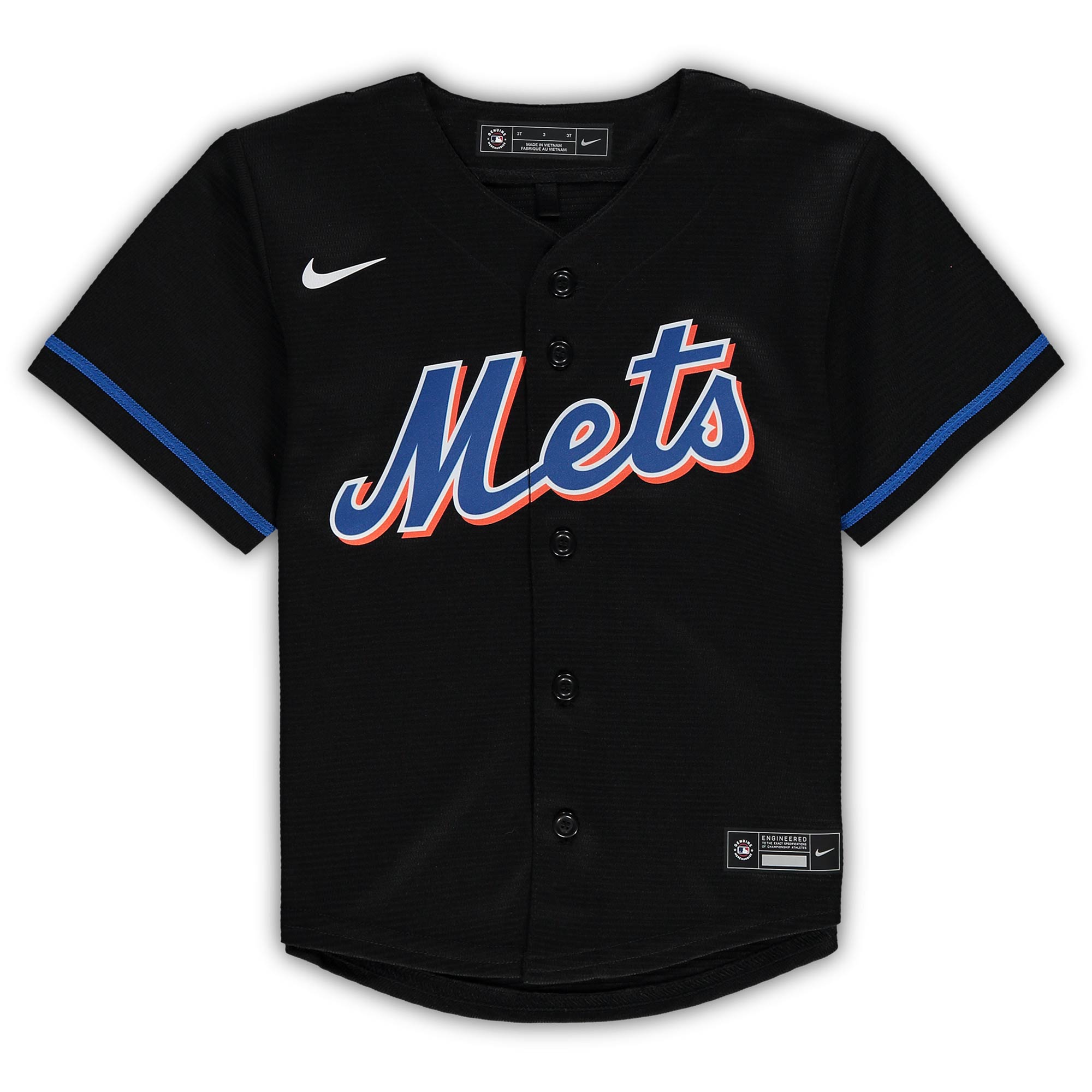 Francisco Lindor New York Mets Nike Toddler Alternate Replica Player Jersey - Black - PersonalJerseys