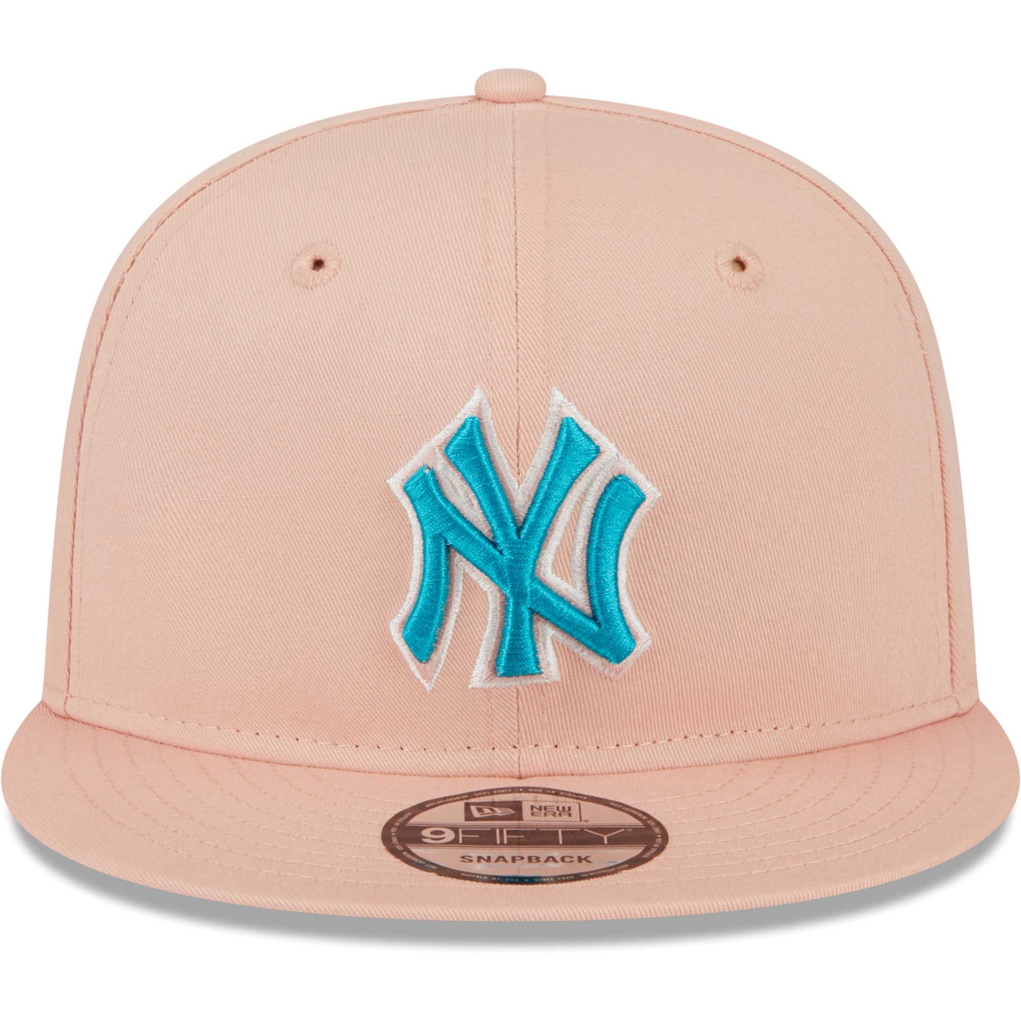 New York Yankees New Era  Sky Aqua Undervisor 9FIFTY Snapback Hat - Pink - PersonalJerseys