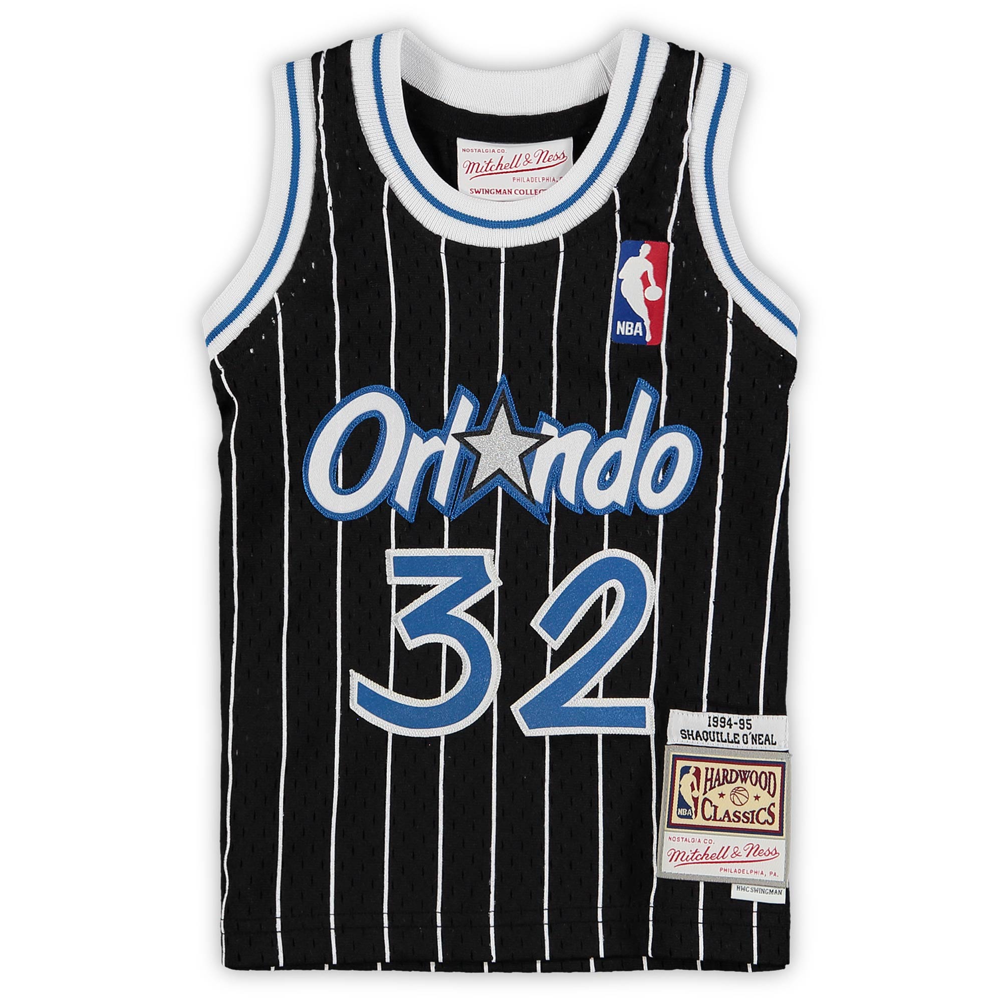 Shaquille O'Neal Orlando Magic Mitchell & Ness Infant 1994/95 Hardwood Classics Retired Player Jersey - Black - PersonalJerseys