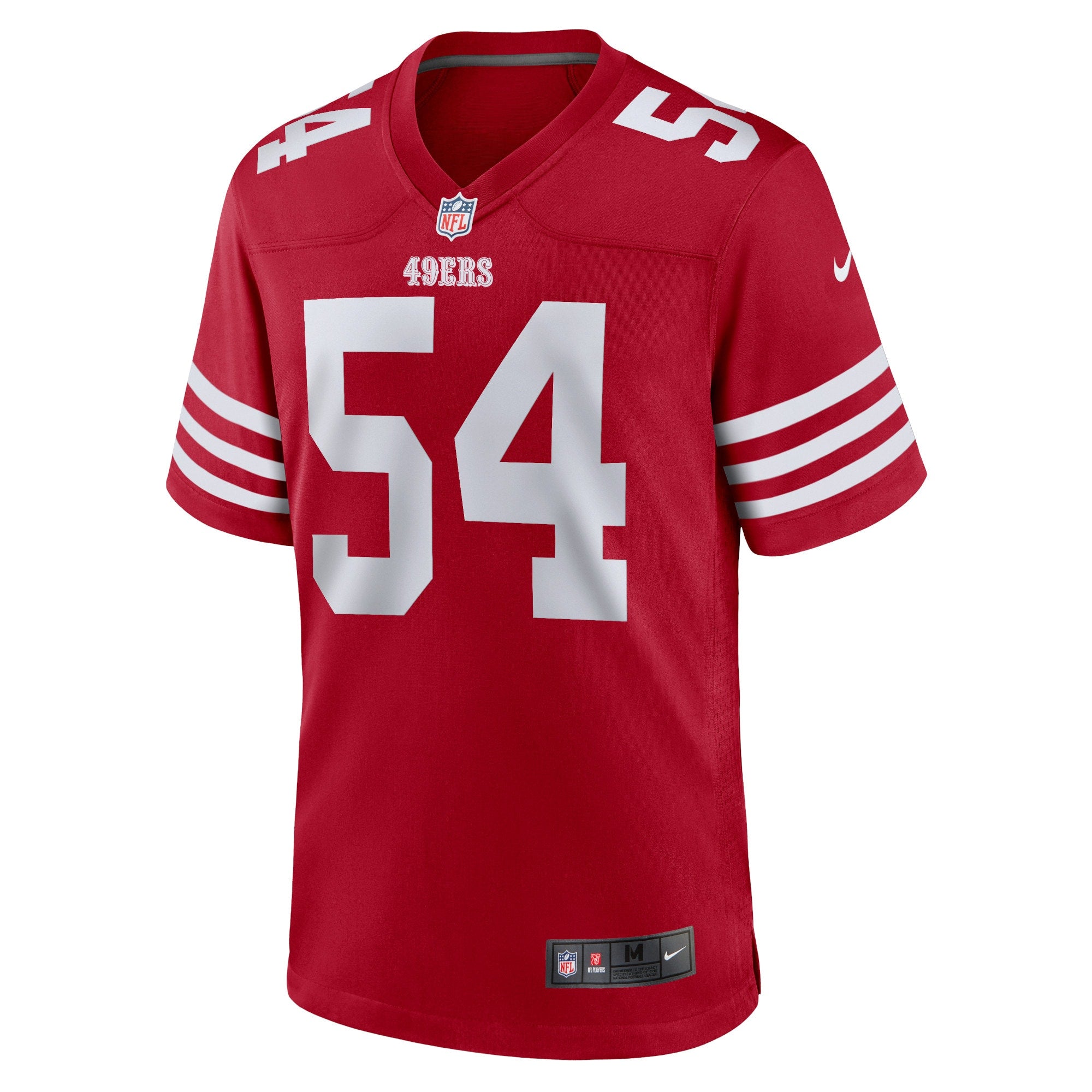 Men's Nike Fred Warner Scarlet San Francisco 49ers Player Game Jersey - PersonalJerseys