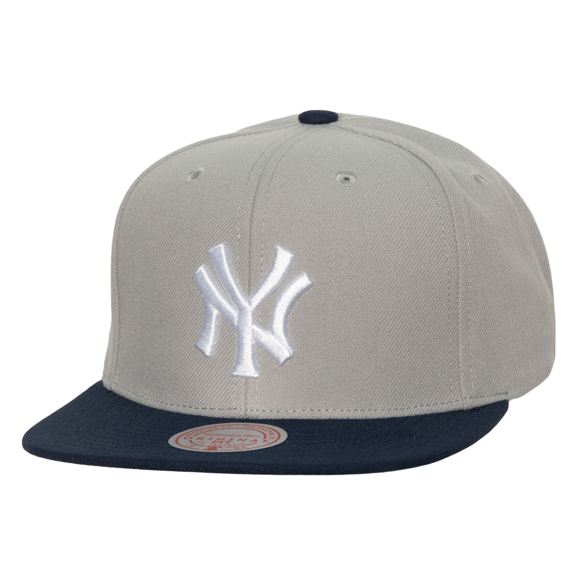 New York Yankees Mitchell & Ness Cooperstown Collection Away Snapback Hat - Gray - PersonalJerseys