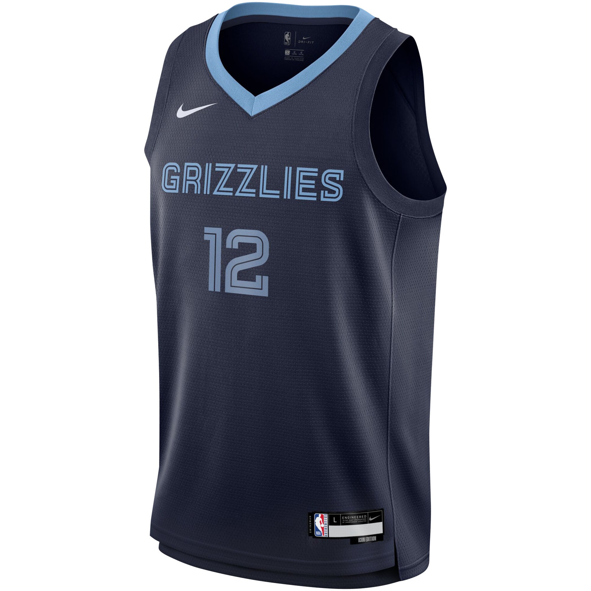 Ja Morant Memphis Grizzlies Nike Youth Swingman Jersey - Icon Edition - Navy - PersonalJerseys