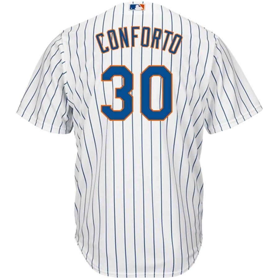 Michael Conforto New York Mets Majestic Official Cool Base Player Jersey - White - Friend Lounge Store - Shop for All Things Jerseys Sports - PersonalJerseys