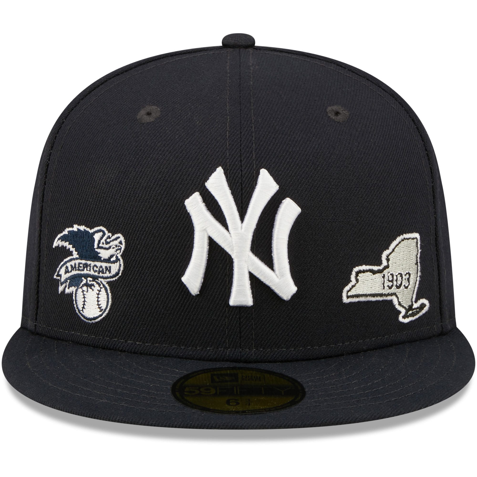 New York Yankees New Era Identity 59FIFTY Fitted Hat - Navy - PersonalJerseys