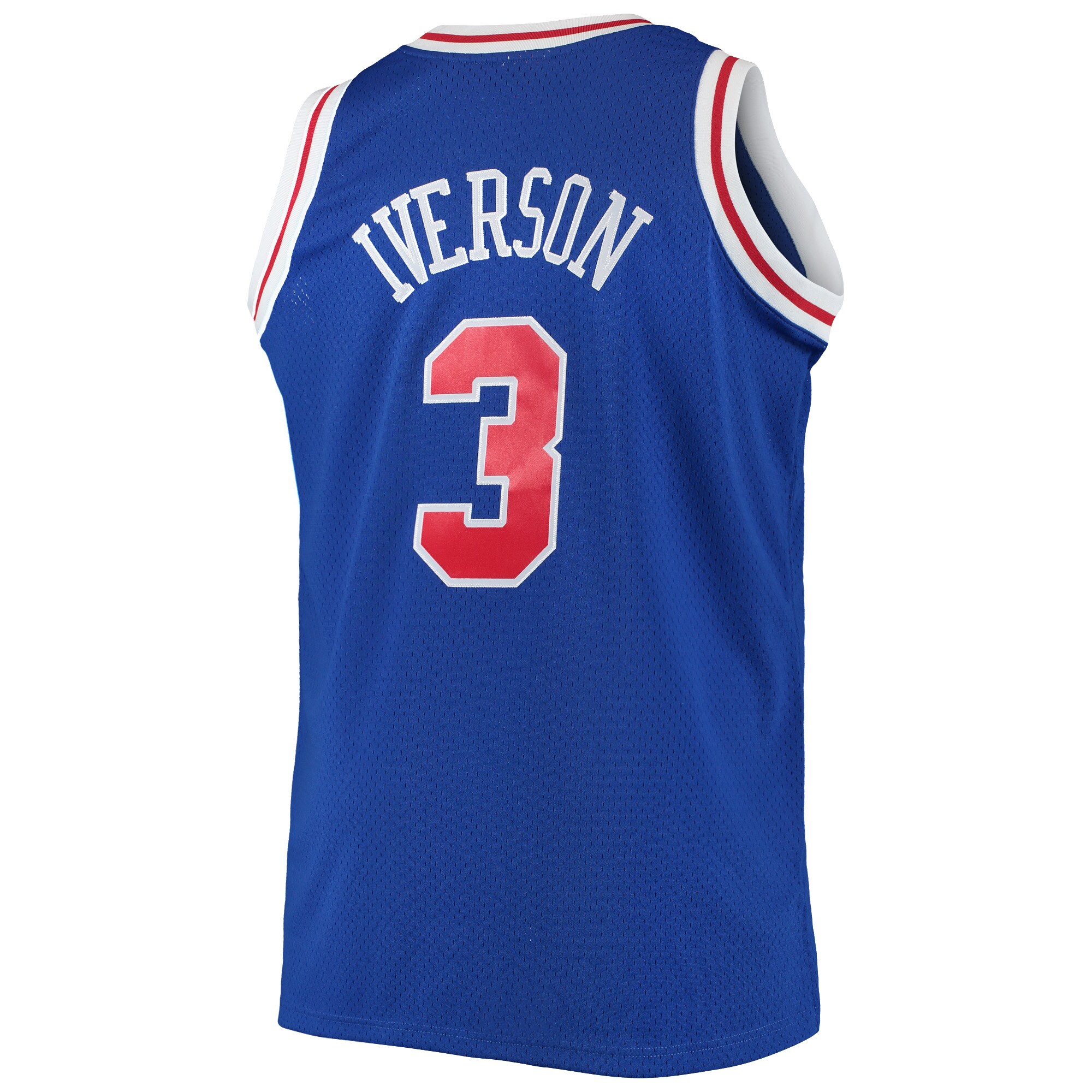 Allen Iverson Philadelphia 76ers Mitchell & Ness Big & Tall Hardwood Classics Swingman Jersey - Royal - PersonalJerseys