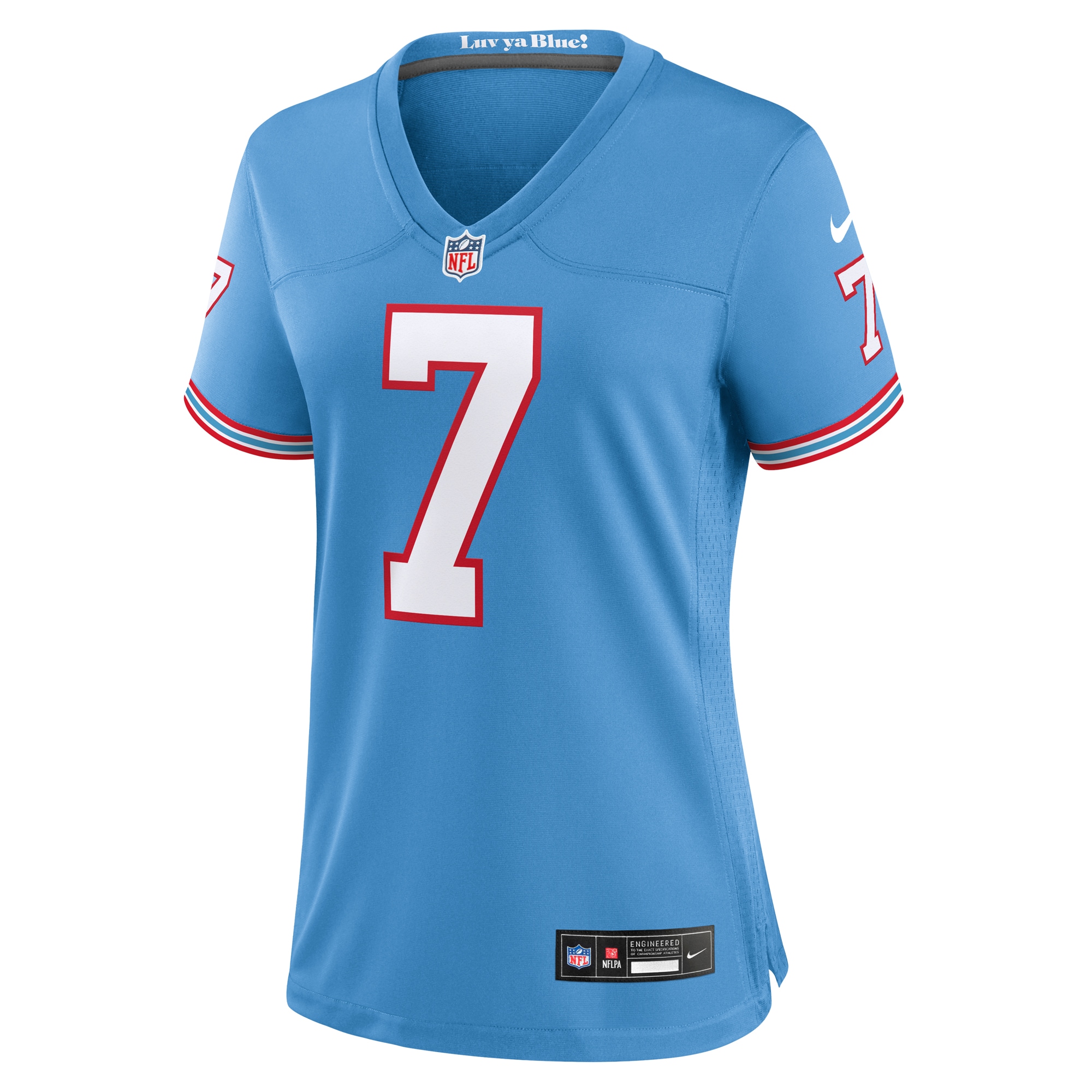 Malik Willis Tennessee Titans Nike Women's Oilers Throwback Player Game Jersey - Light Blue - PersonalJerseys