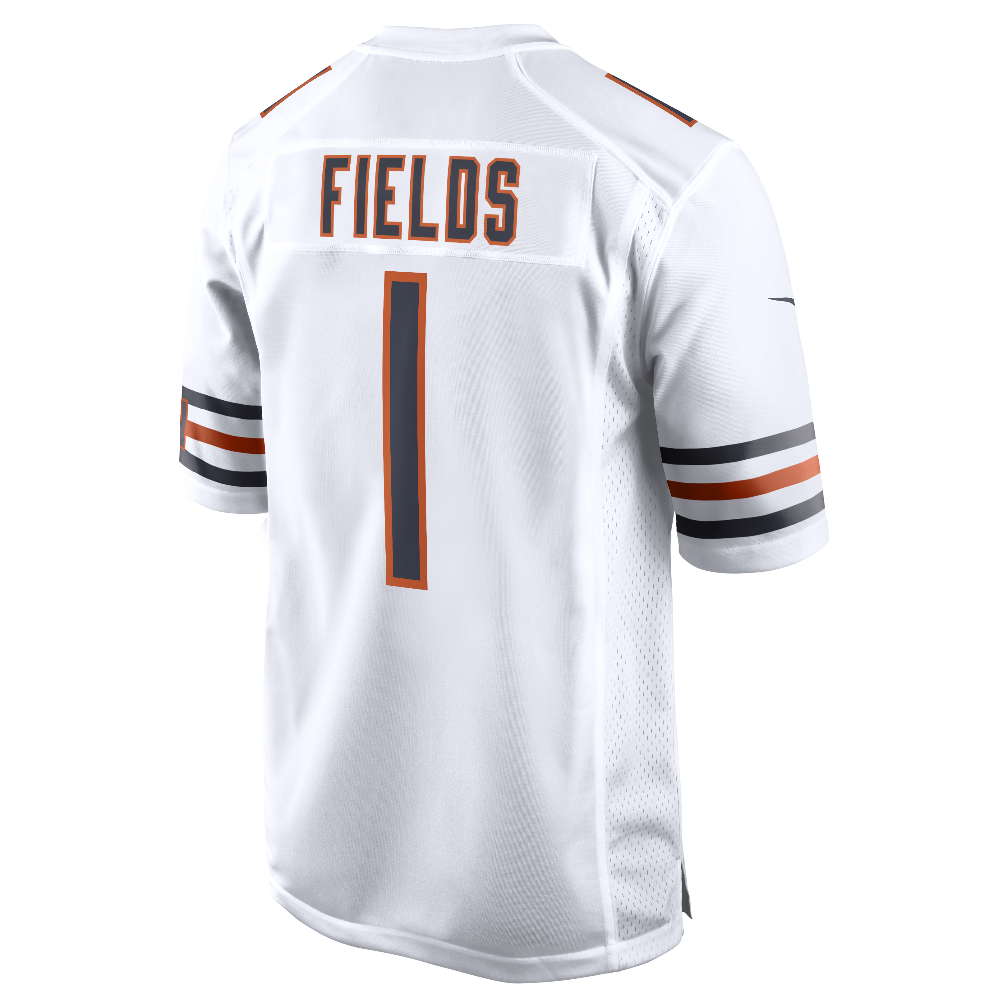 Justin Fields Chicago Bears Nike Men's White Replica Game Jersey - PersonalJerseys