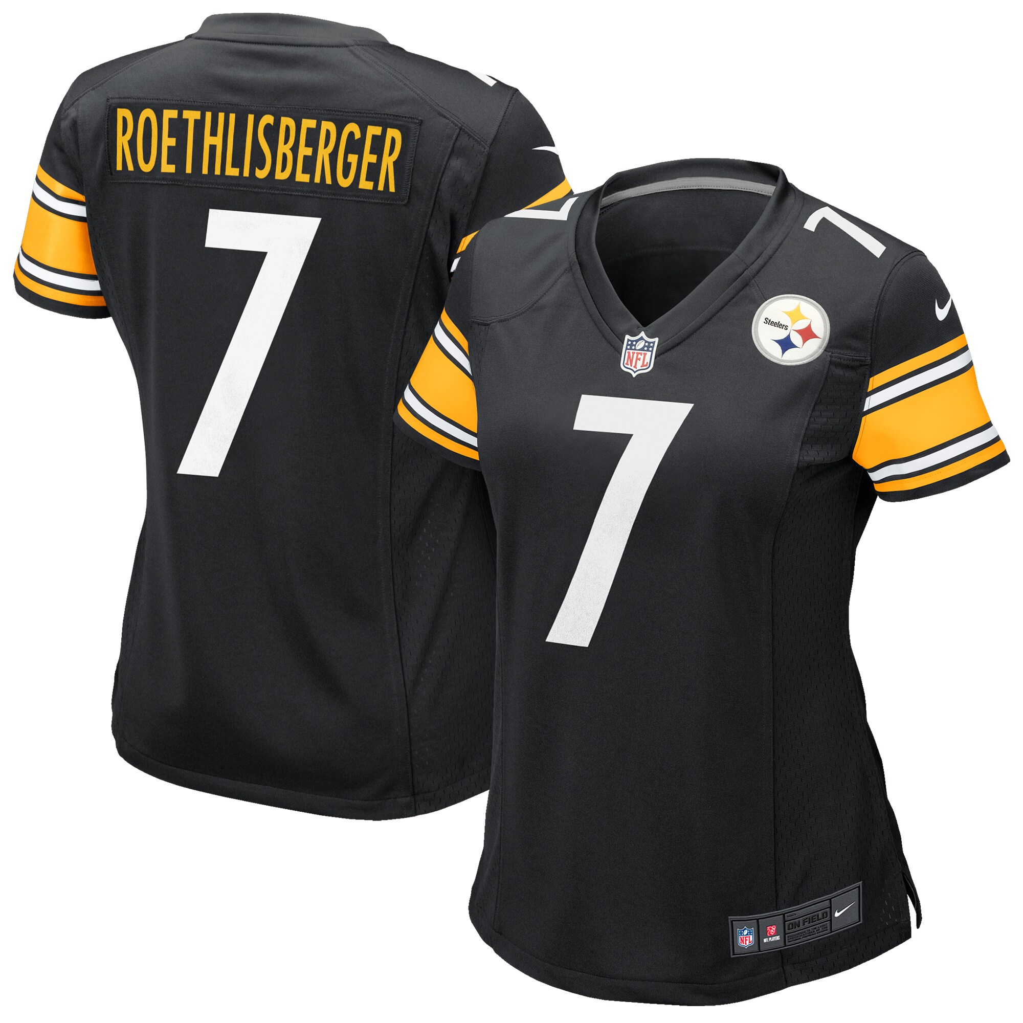 Ben Roethlisberger Pittsburgh Steelers Nike Women's Team Game Jersey - Black - PersonalJerseys