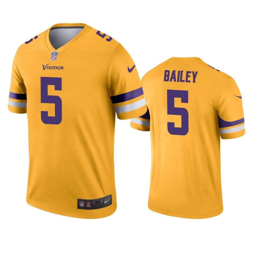 Minnesota Vikings Dan Bailey Gold Inverted Legend Jersey - Friend Lounge Store - Shop for All Things Jerseys Sports - PersonalJerseys
