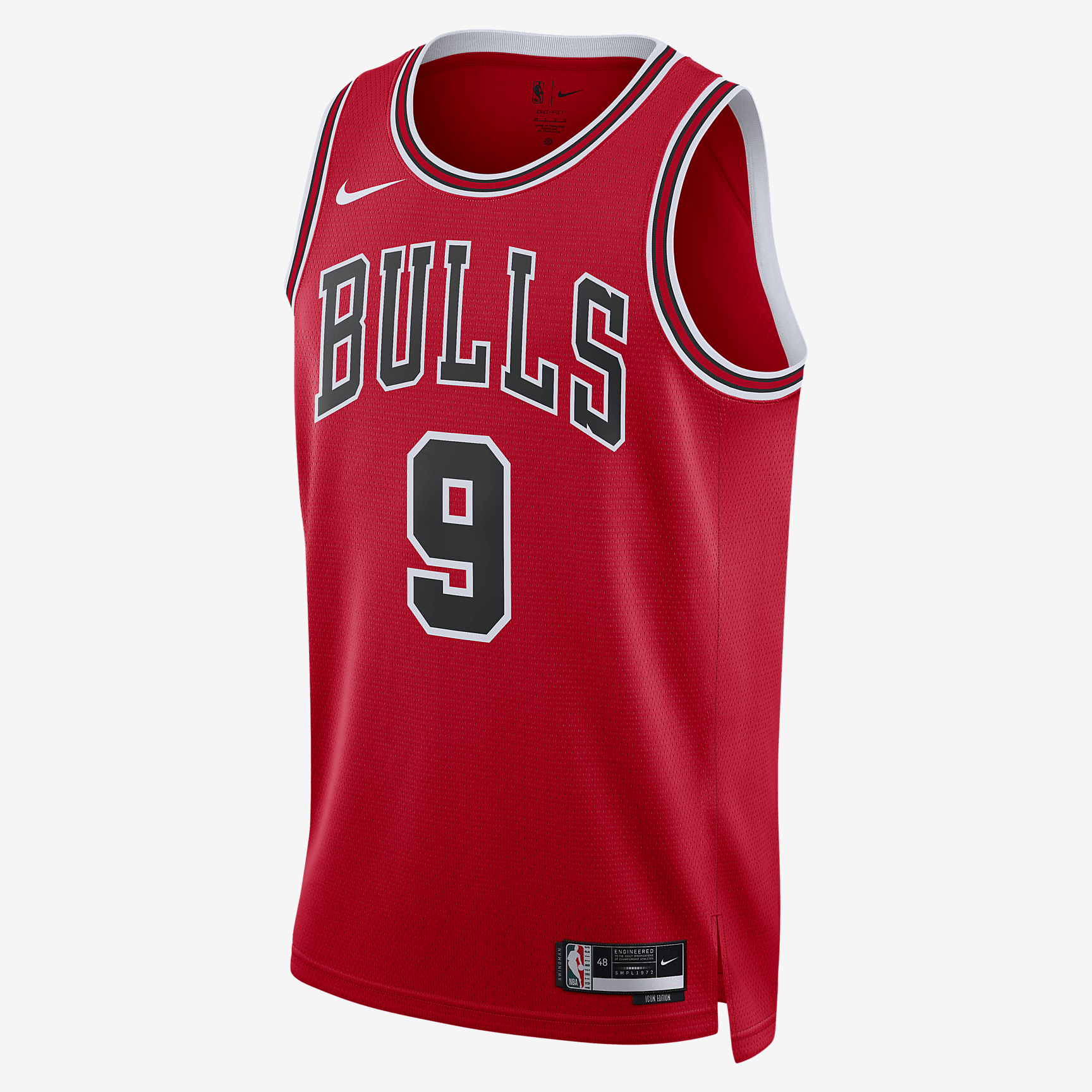 Chicago Bulls Icon Edition 2022/23 Nike Dri-FIT NBA Swingman Jersey - University Red - PersonalJerseys