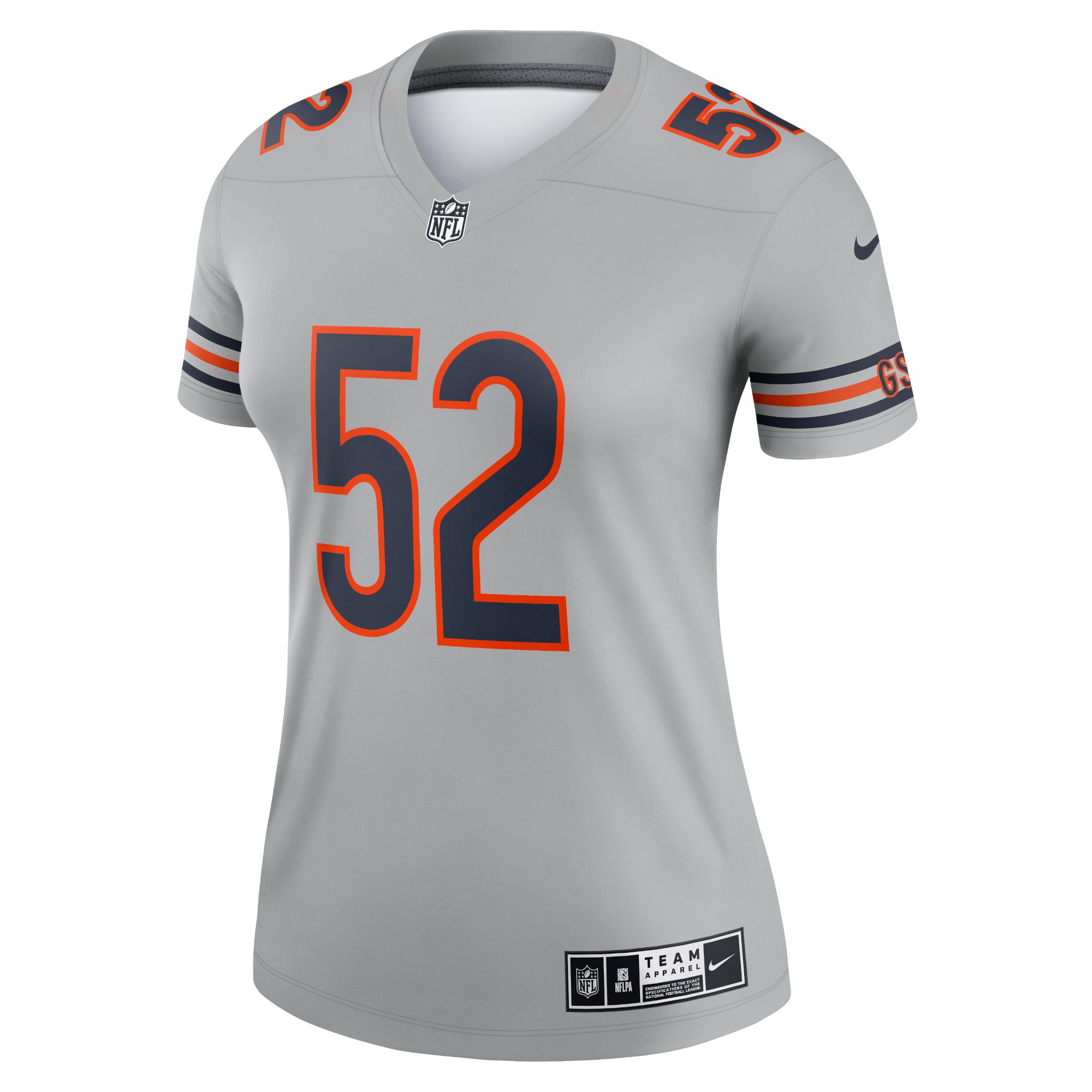 Khalil Mack Chicago Bears Nike Women's Inverted Legend Jersey - Gray - PersonalJerseys