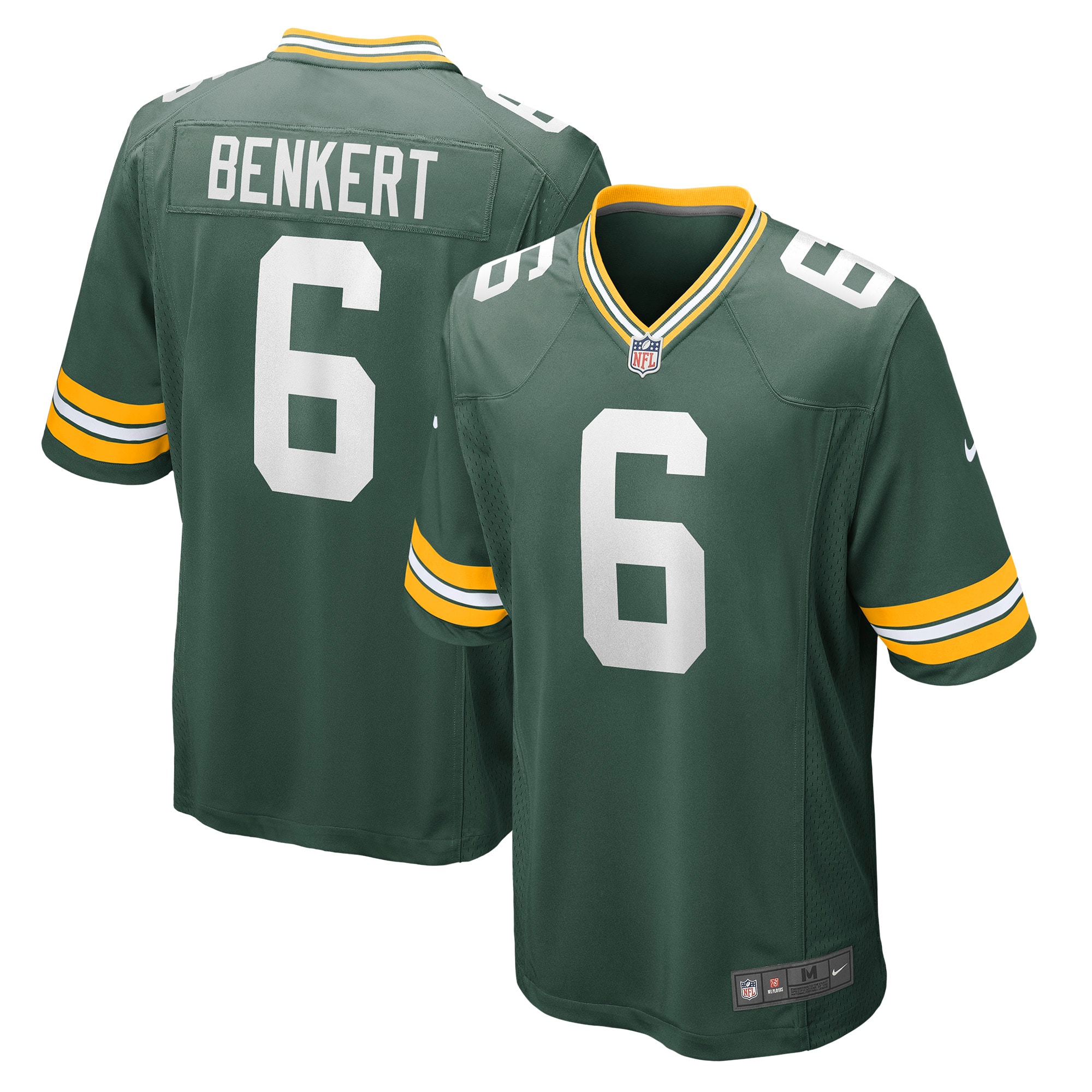 Kurt Benkert Green Bay Packers Nike Player Game Jersey - Green - PersonalJerseys