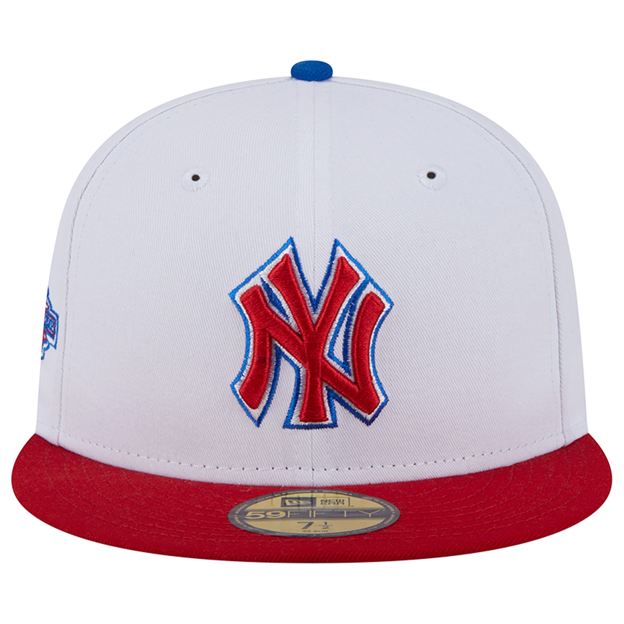 New York Yankees New Era Undervisor 59FIFTY Fitted Hat - White/Red - PersonalJerseys