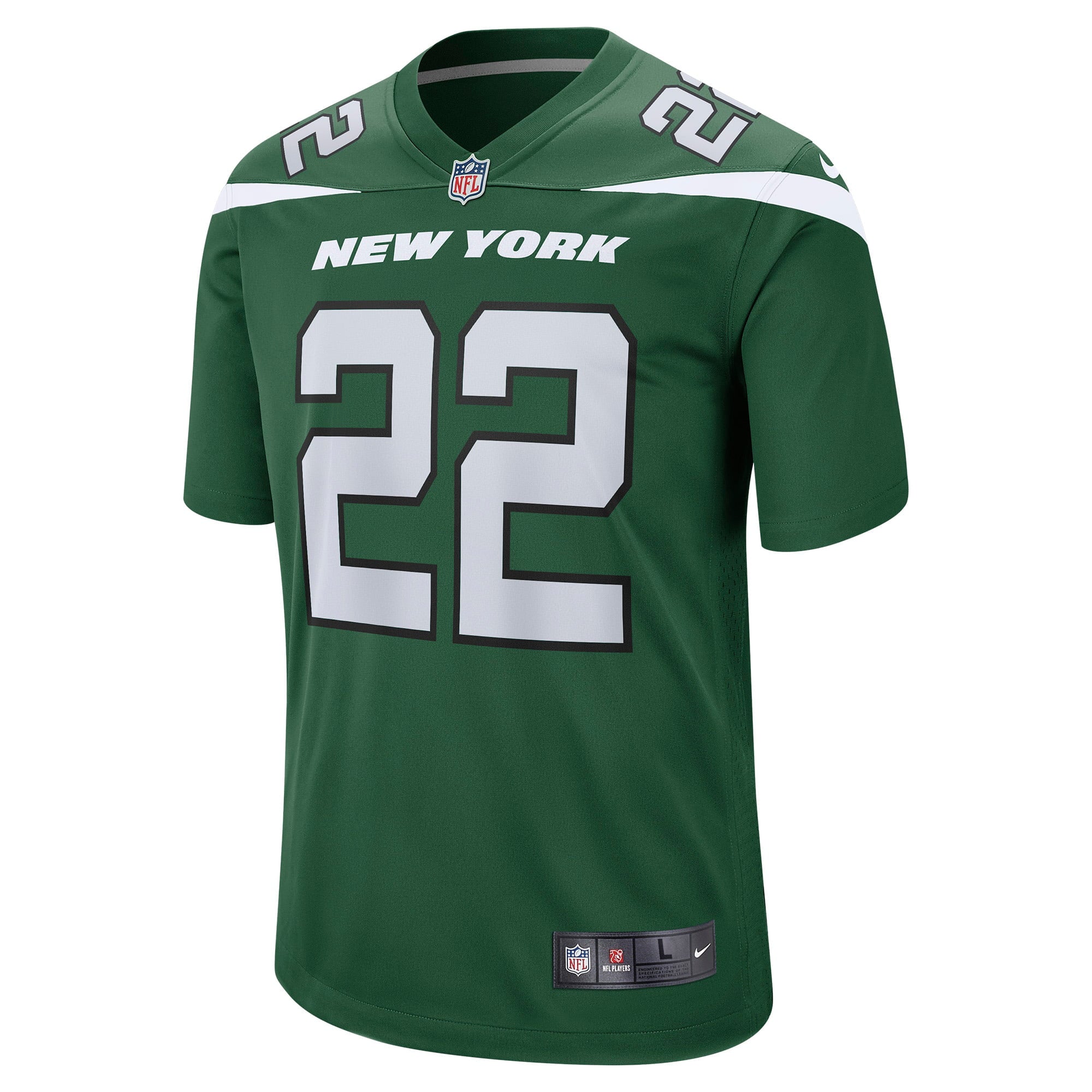 Men's Nike Tony Adams Gotham Green New York Jets Game Player Jersey - PersonalJerseys