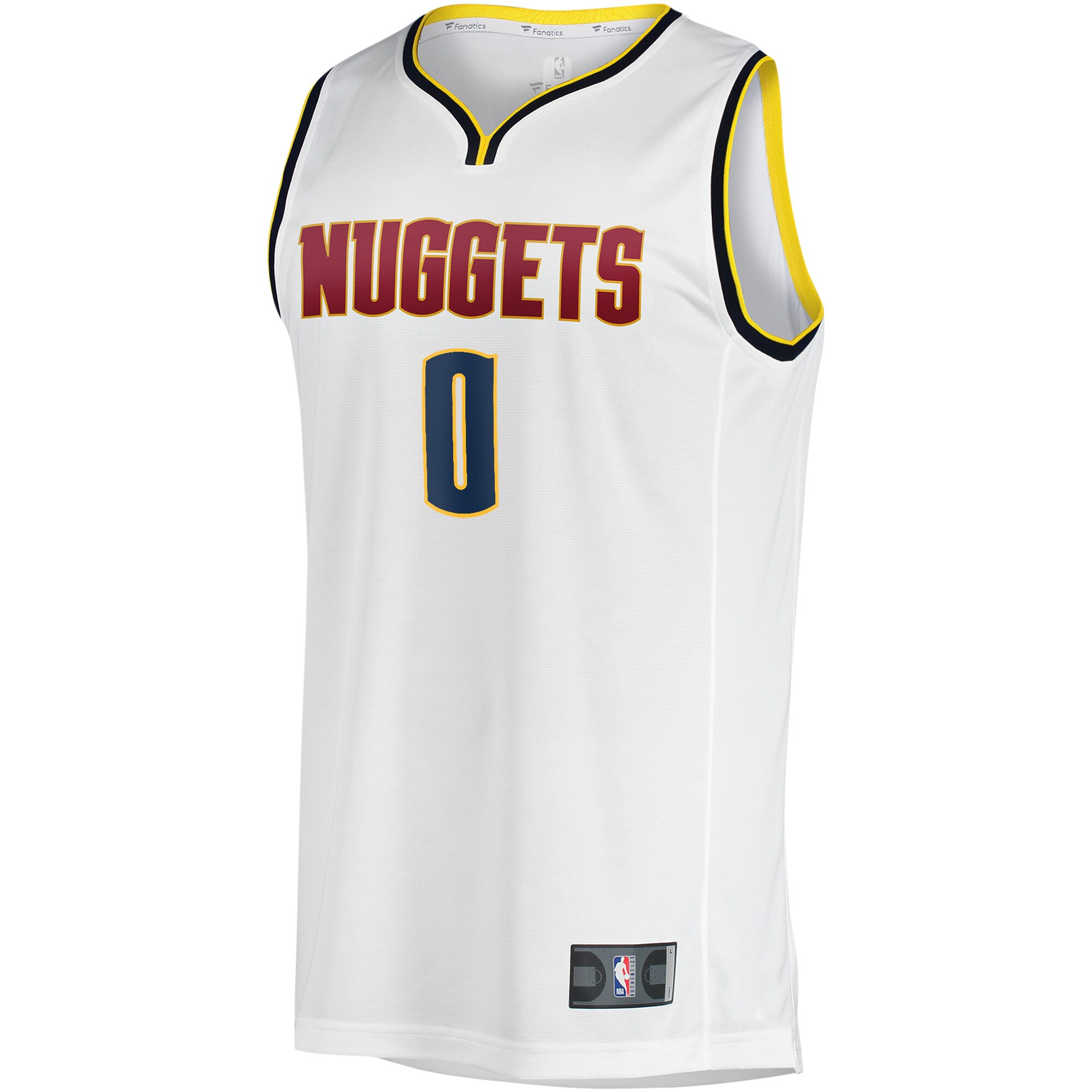 Christian Braun Denver Nuggets Fanatics Branded Youth Fast Break Player Jersey - Association Edition - White - PersonalJerseys