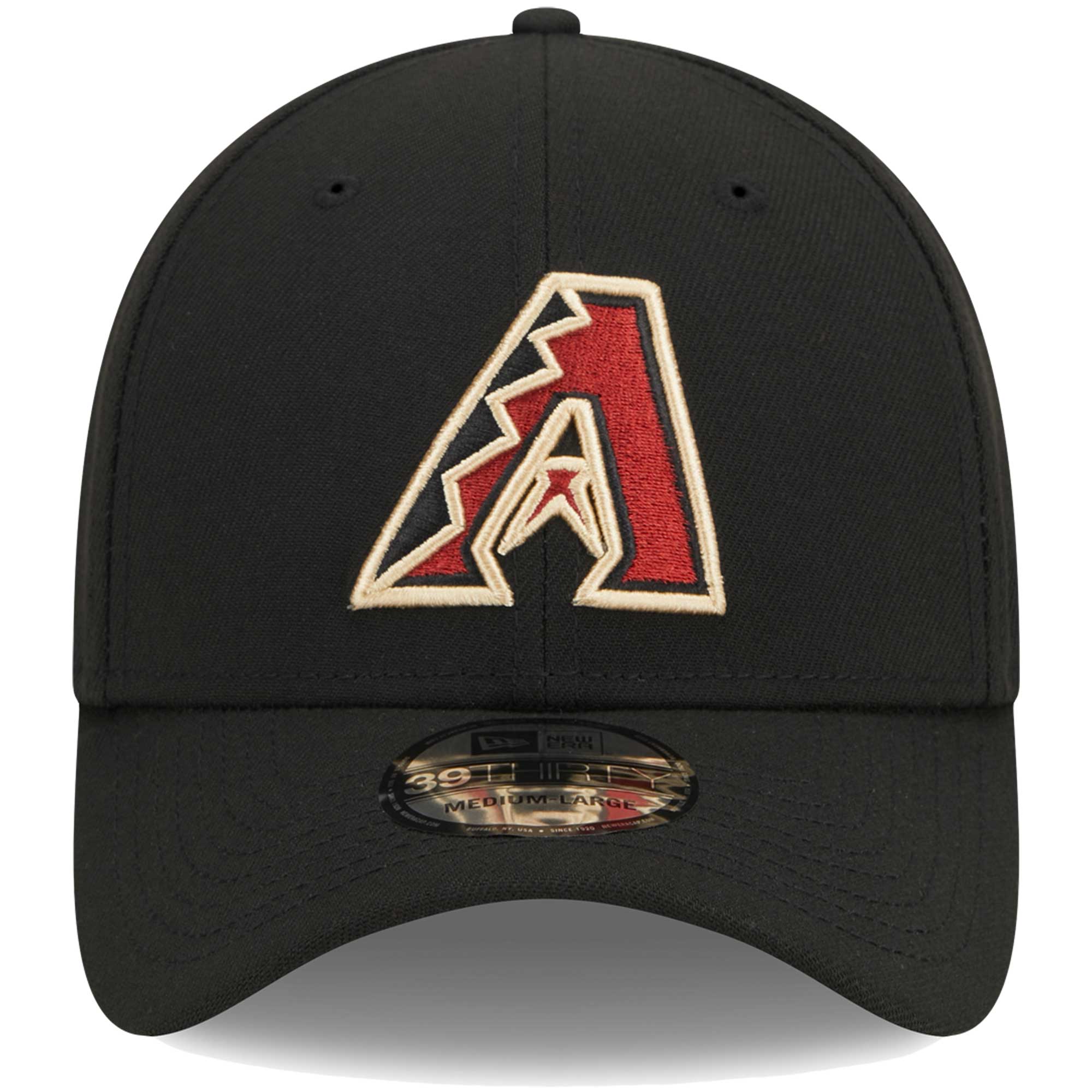 Arizona Diamondbacks New Era Logo 39THIRTY Flex Hat - Black - PersonalJerseys