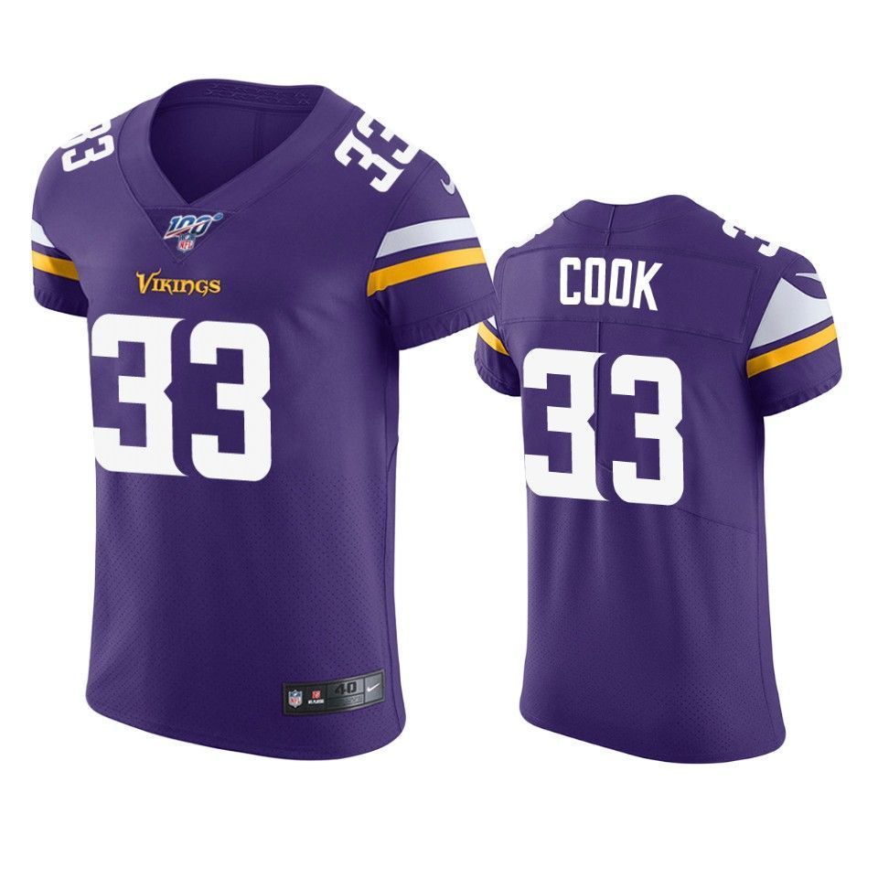 Minnesota Vikings Dalvin Cook Purple 100th Season Vapor Elite Jersey - Friend Lounge Store - Shop for All Things Jerseys Sports - PersonalJerseys