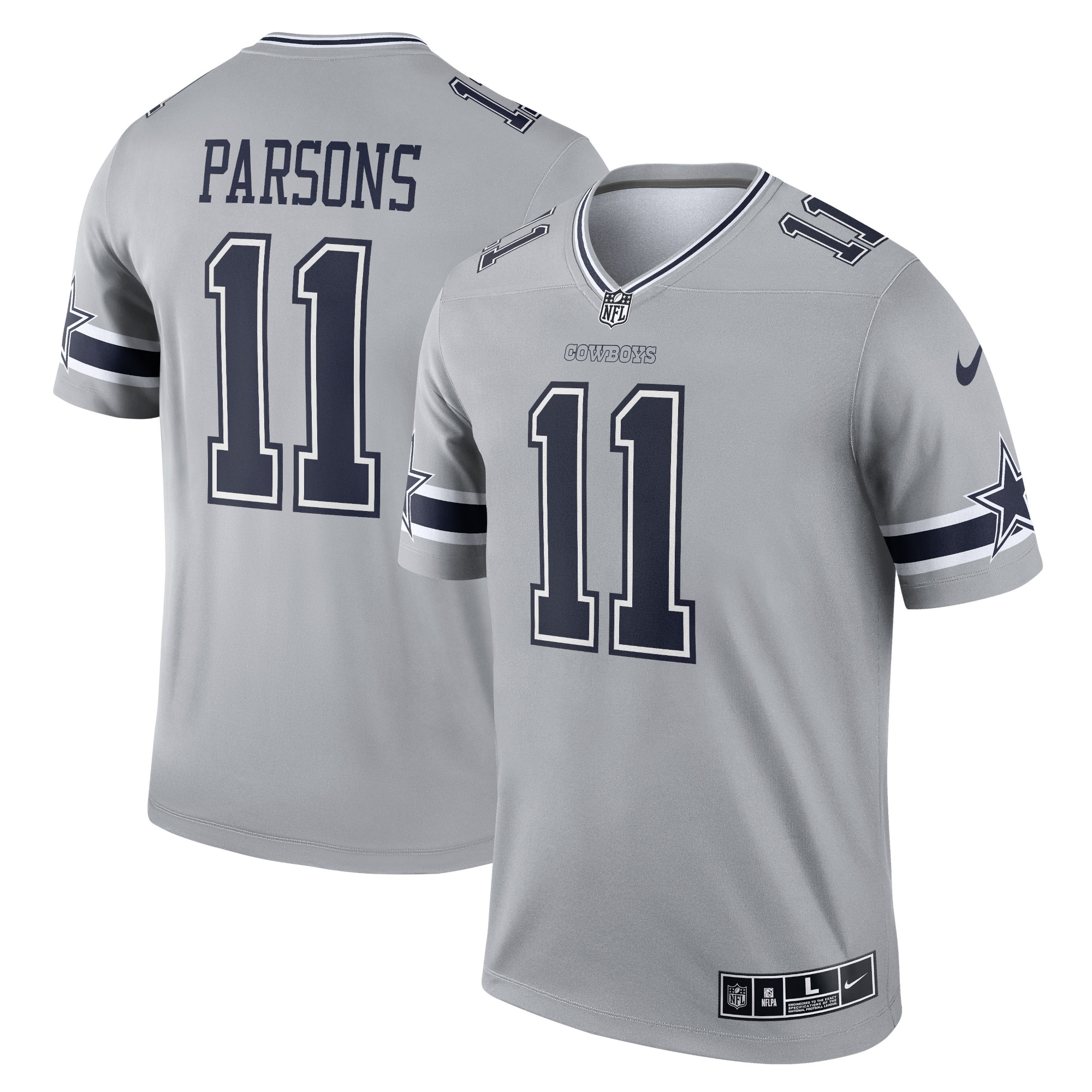 Micah Parsons Dallas Cowboys Nike Inverted Legend Player Jersey - Gray - PersonalJerseys