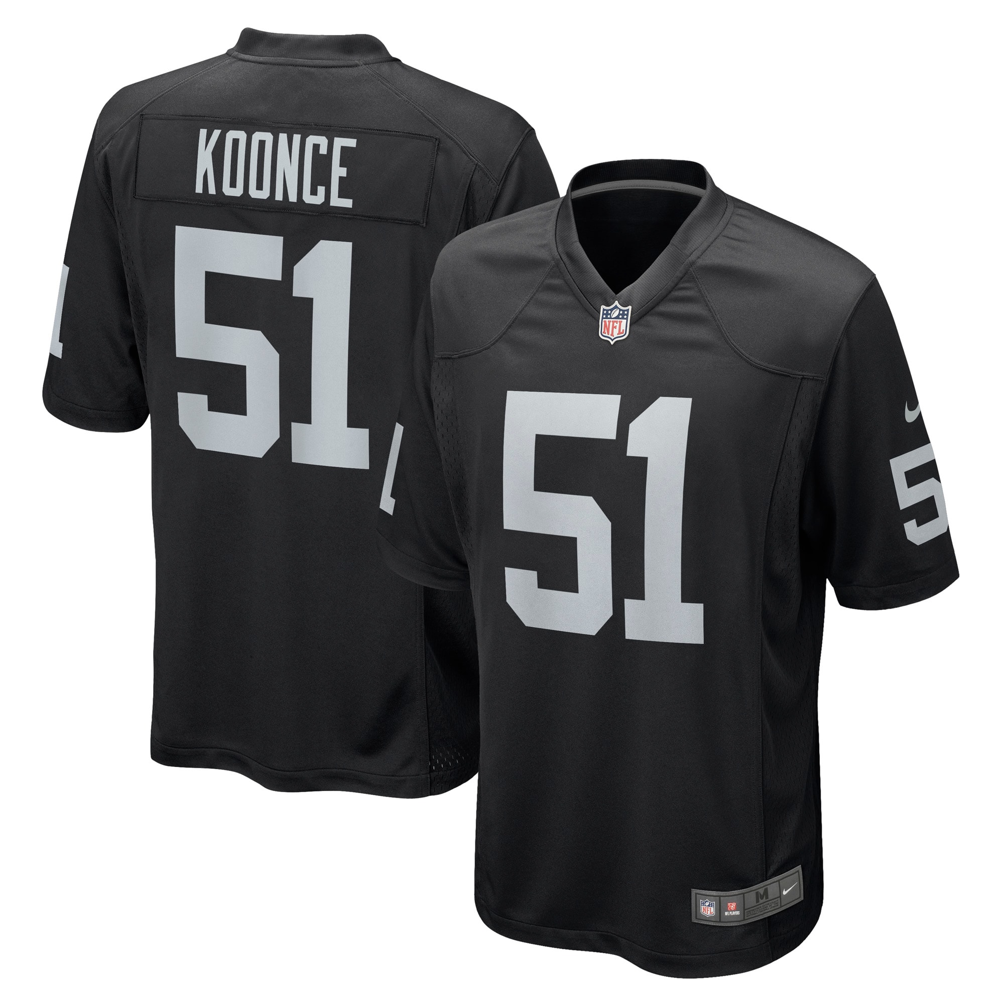 Las Vegas Raiders Malcolm Koonce Black Game Jersey for Youth Women Men - Friend Lounge Store - Shop for All Things Jerseys Sports - PersonalJerseys