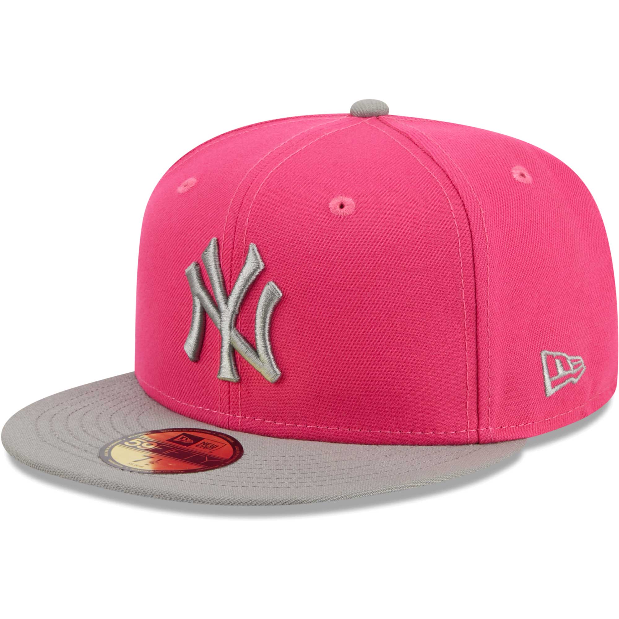 New York Yankees New Era Two-Tone Color Pack 59FIFTY Fitted Hat - Pink - PersonalJerseys