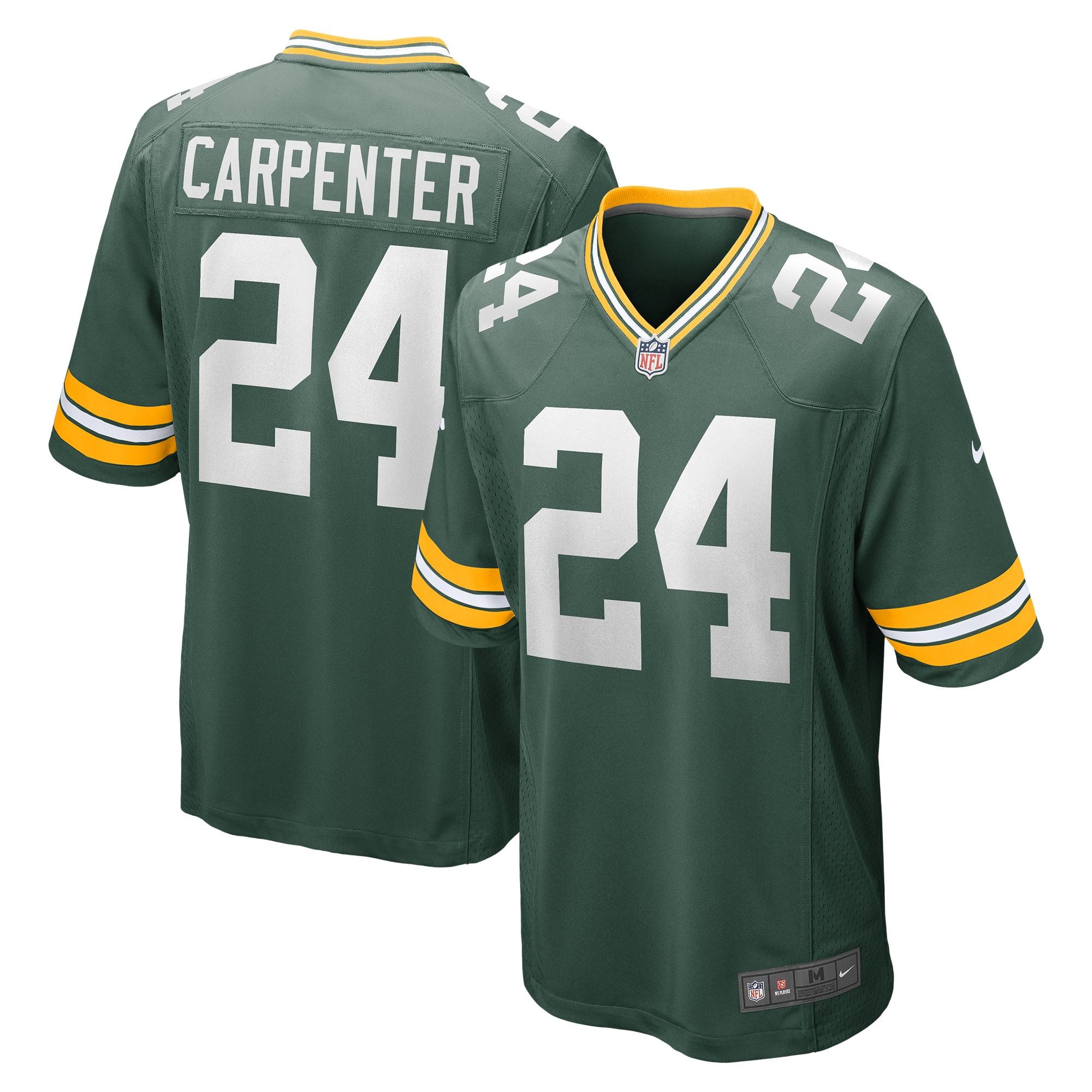 Green Bay Packers Tariq Carpenter Green Game Player Jersey for Youth Women Men - Friend Lounge Store - Shop for All Things Jerseys Sports - PersonalJerseys
