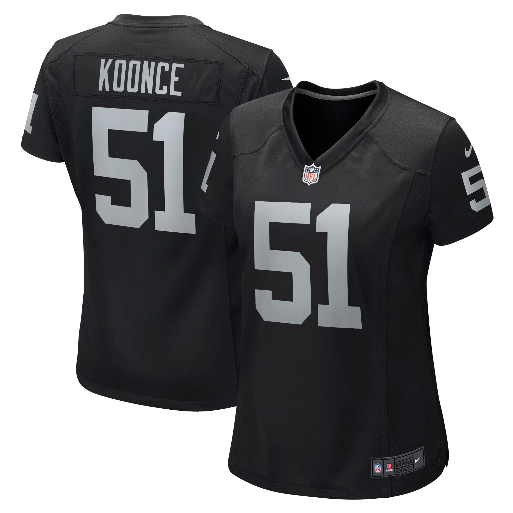 Las Vegas Raiders Malcolm Koonce Black Game Jersey for Youth Women Men - Friend Lounge Store - Shop for All Things Jerseys Sports - PersonalJerseys