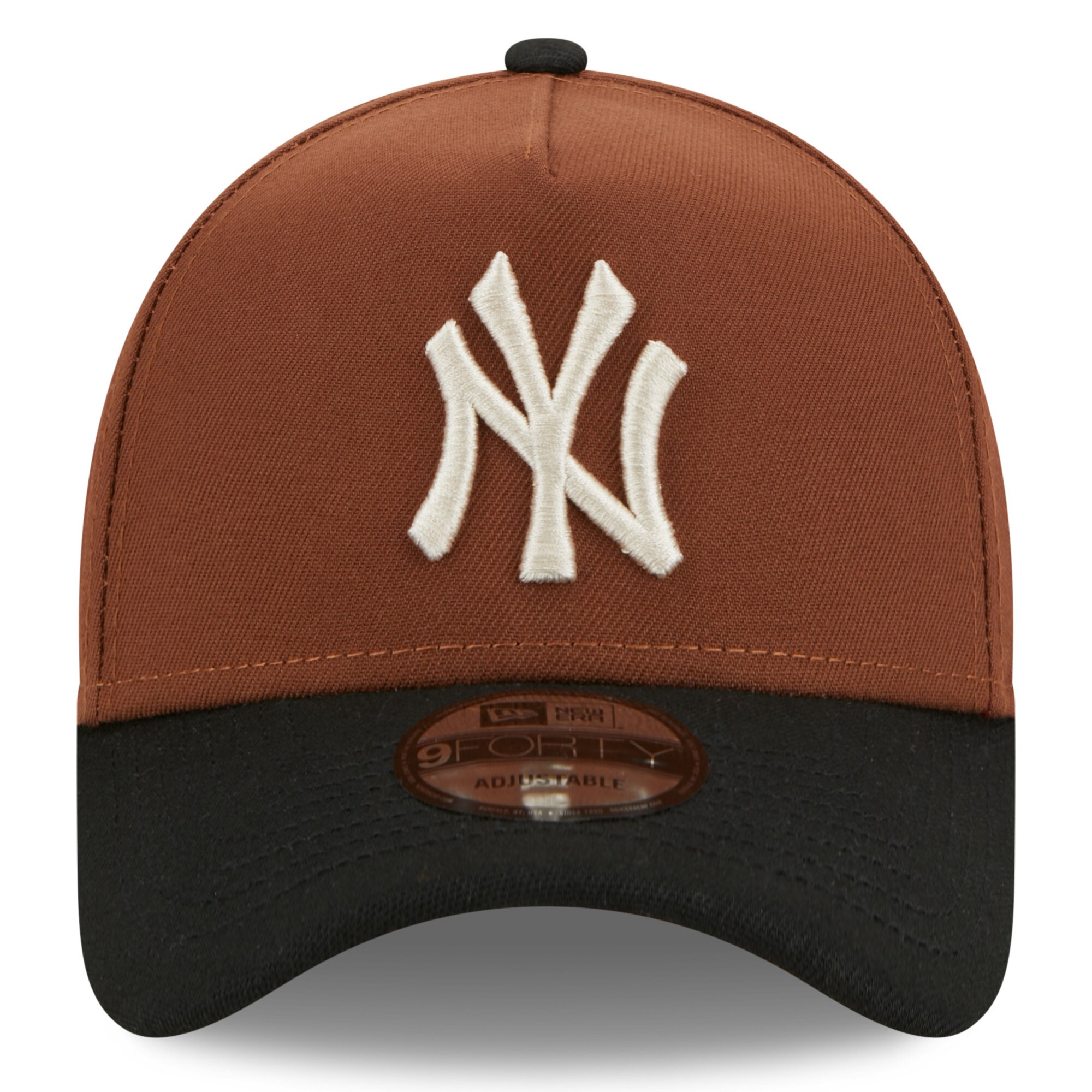 New York Yankees New Era Harvest A-Frame  9FORTY Adjustable Hat - Brown - PersonalJerseys