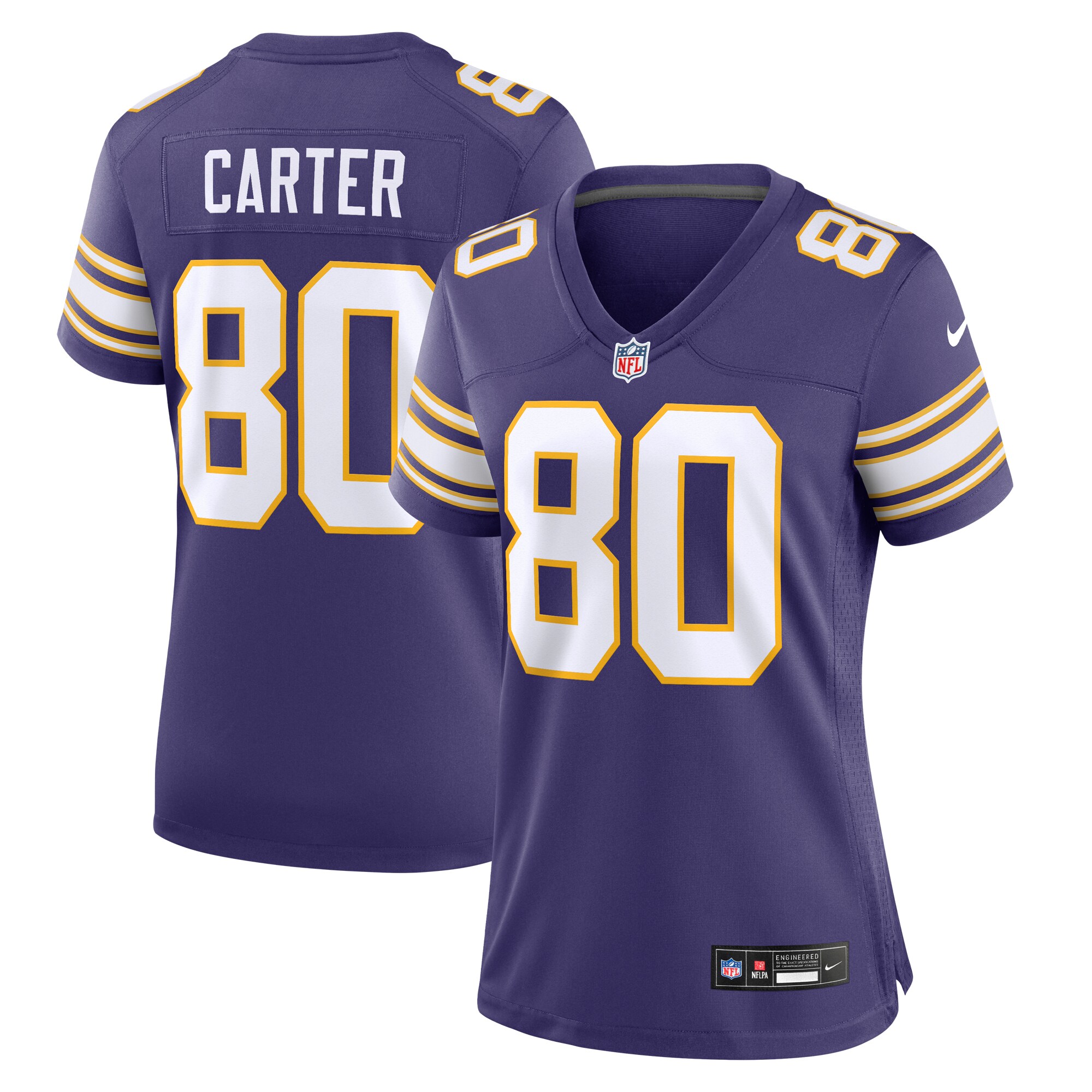 Cris Carter Minnesota Vikings Nike Women's Classic Retired Player Game Jersey - Purple - PersonalJerseys