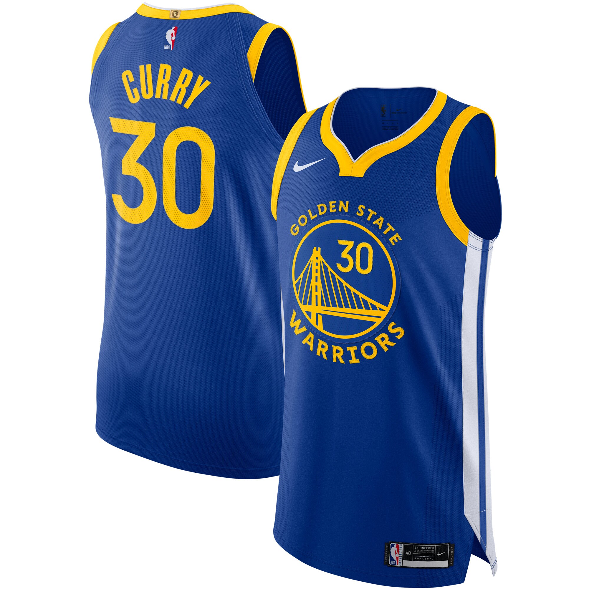 Stephen Curry Golden State Warriors Nike Authentic Jersey - Icon Edition - Royal - PersonalJerseys