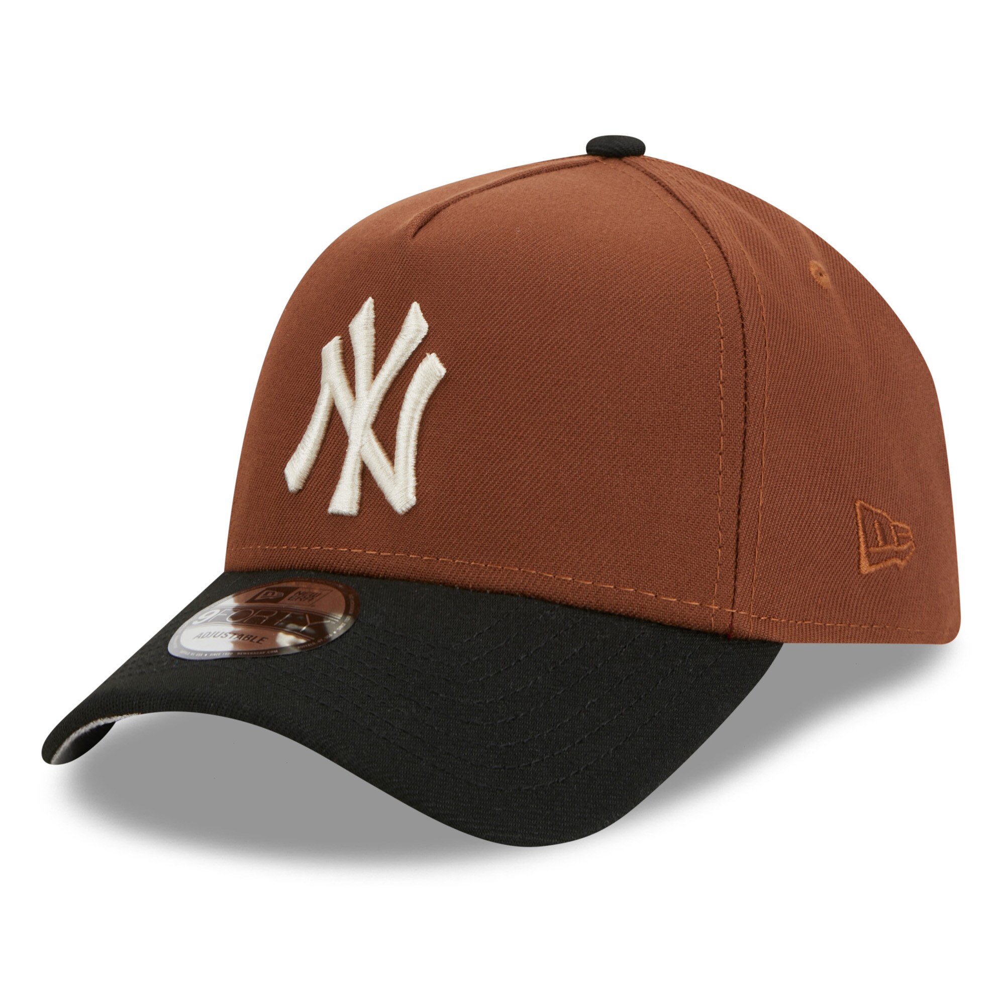 New York Yankees New Era Harvest A-Frame  9FORTY Adjustable Hat - Brown - PersonalJerseys