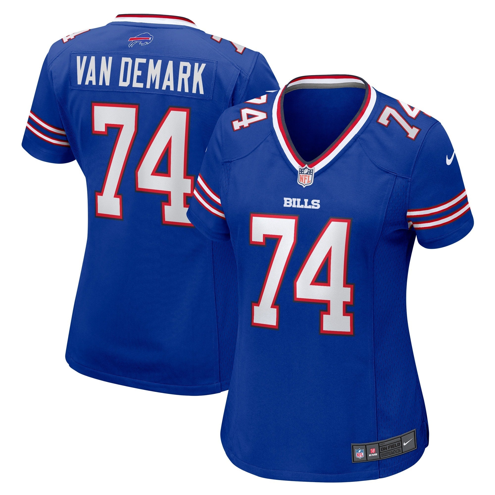 Women's Nike Ryan Van Demark Royal Buffalo Bills Game Player Jersey - PersonalJerseys
