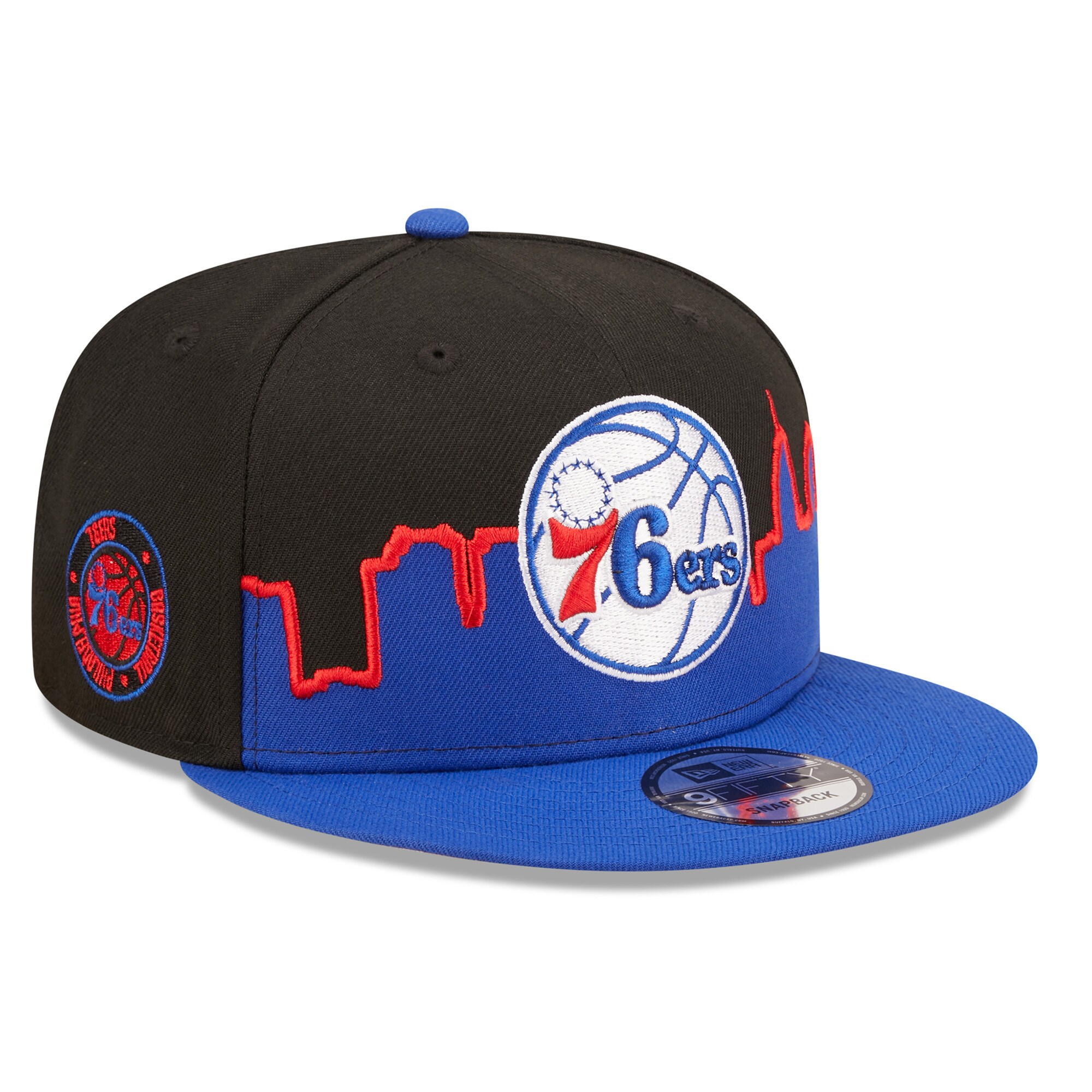 Philadelphia 76ers New Era 2022 Tip-Off 9FIFTY Snapback Hat - Royal/Black - PersonalJerseys