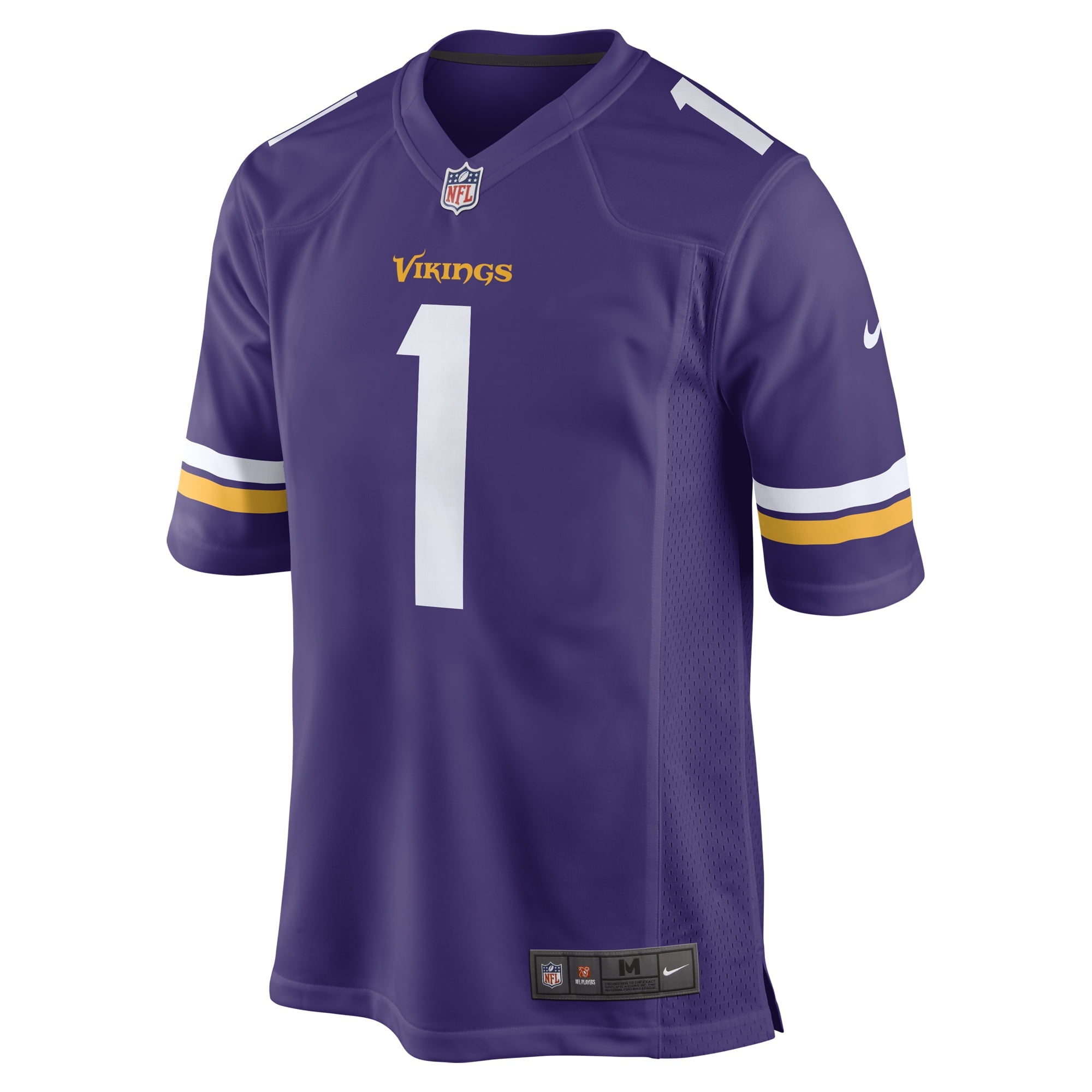 Men's Nike Number 1 Dad Purple Minnesota Vikings Game Jersey - PersonalJerseys