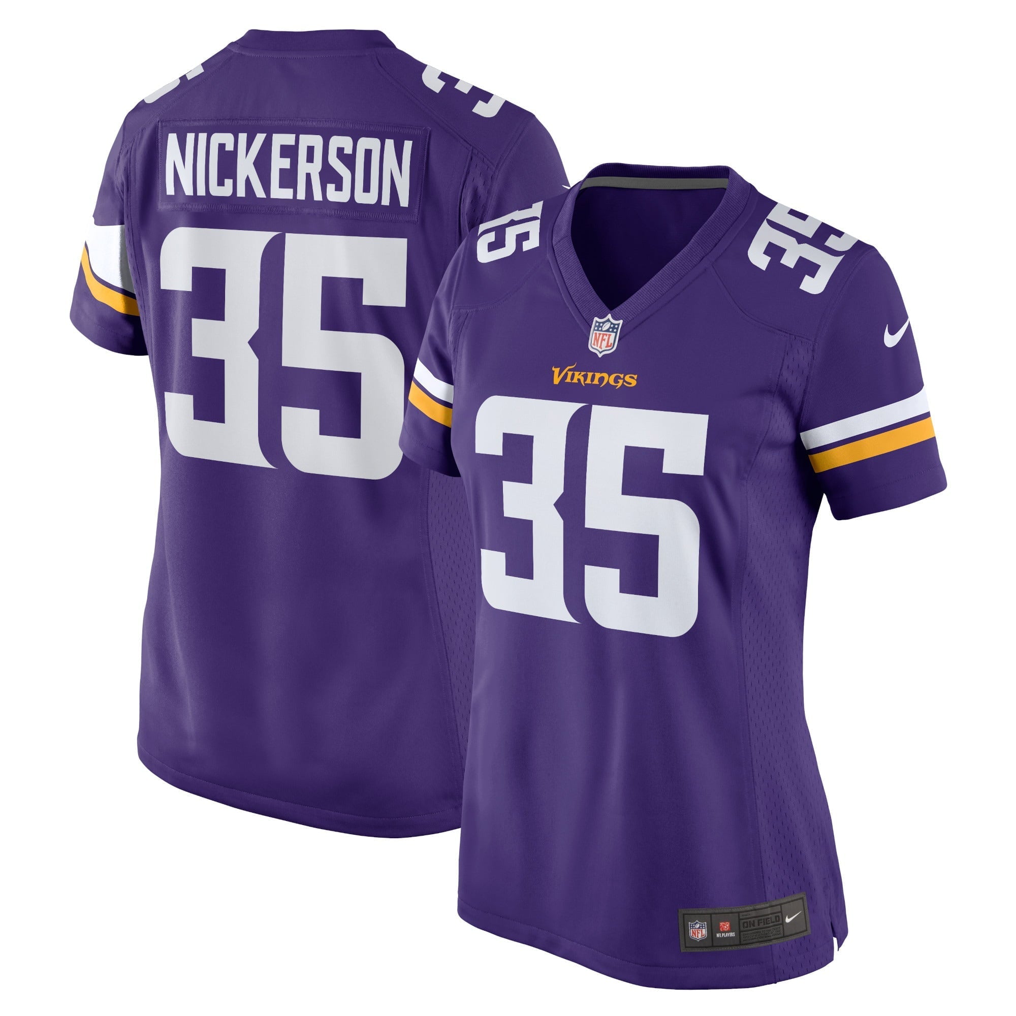 Women's Nike Parry Nickerson Purple Minnesota Vikings Home Game Player Jersey - PersonalJerseys