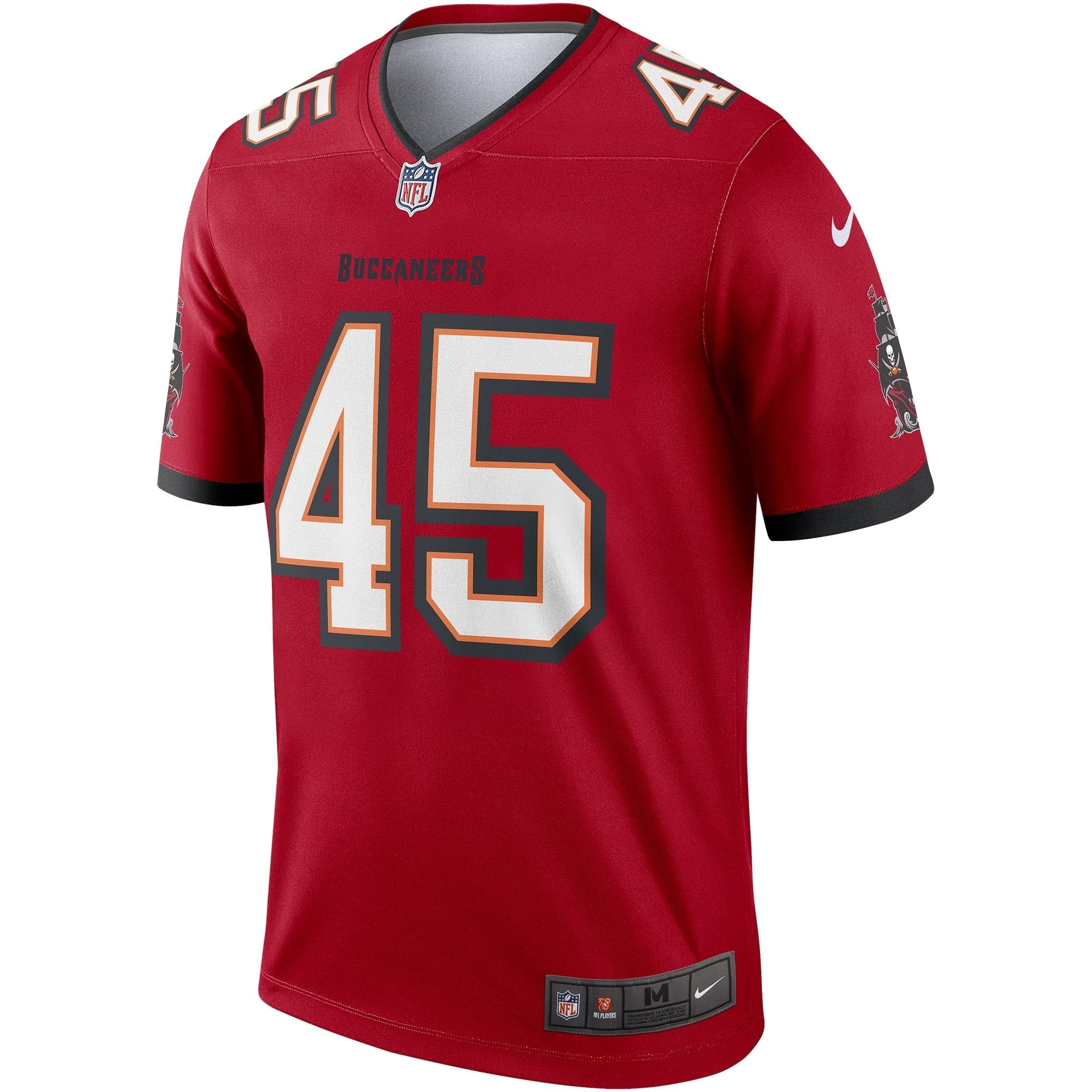 Men's Nike Devin White Red Tampa Bay Buccaneers Legend Jersey - PersonalJerseys