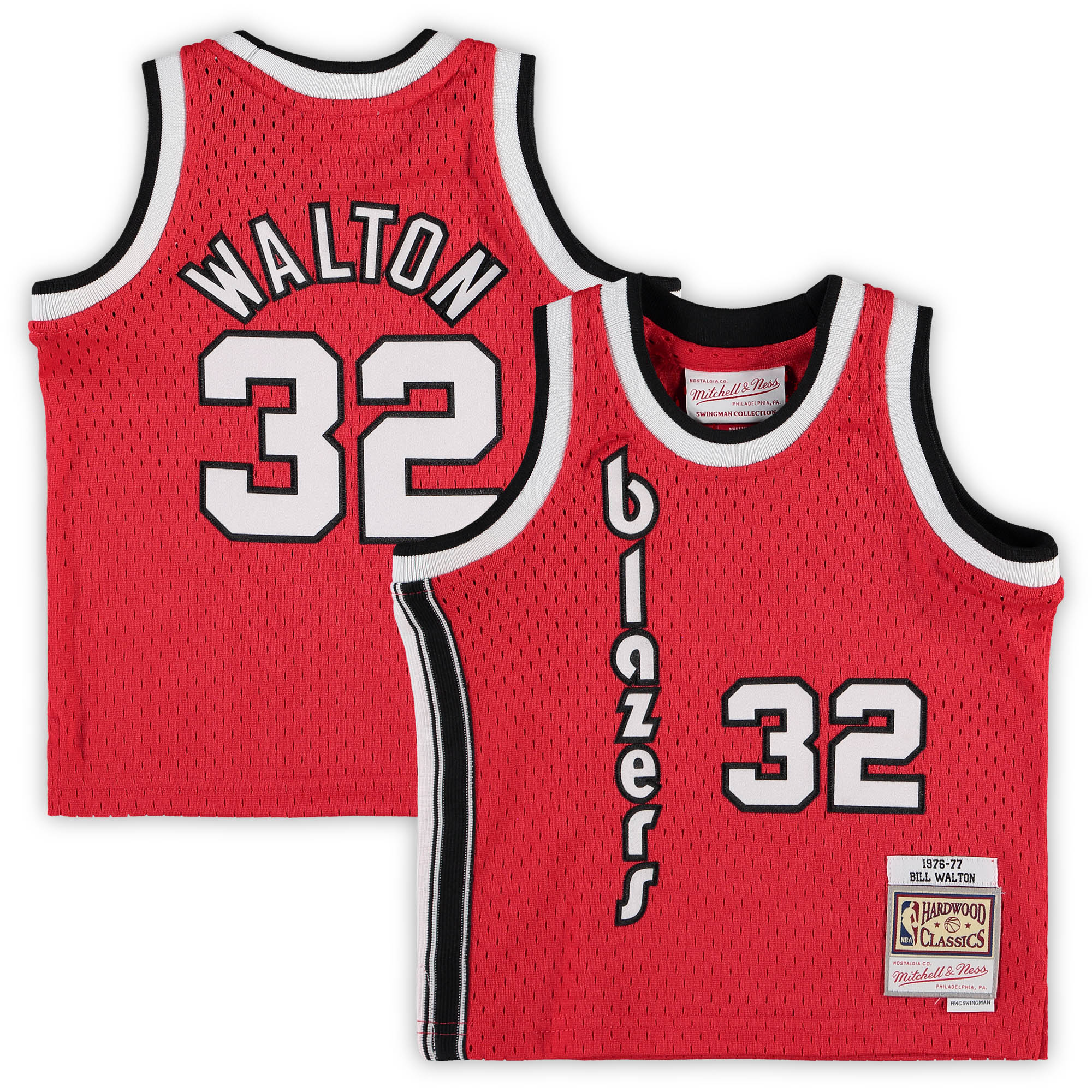 Bill Walton Portland Trail Blazers Mitchell & Ness Infant 1976/77 Hardwood Classics Retired Player Jersey - Red - PersonalJerseys