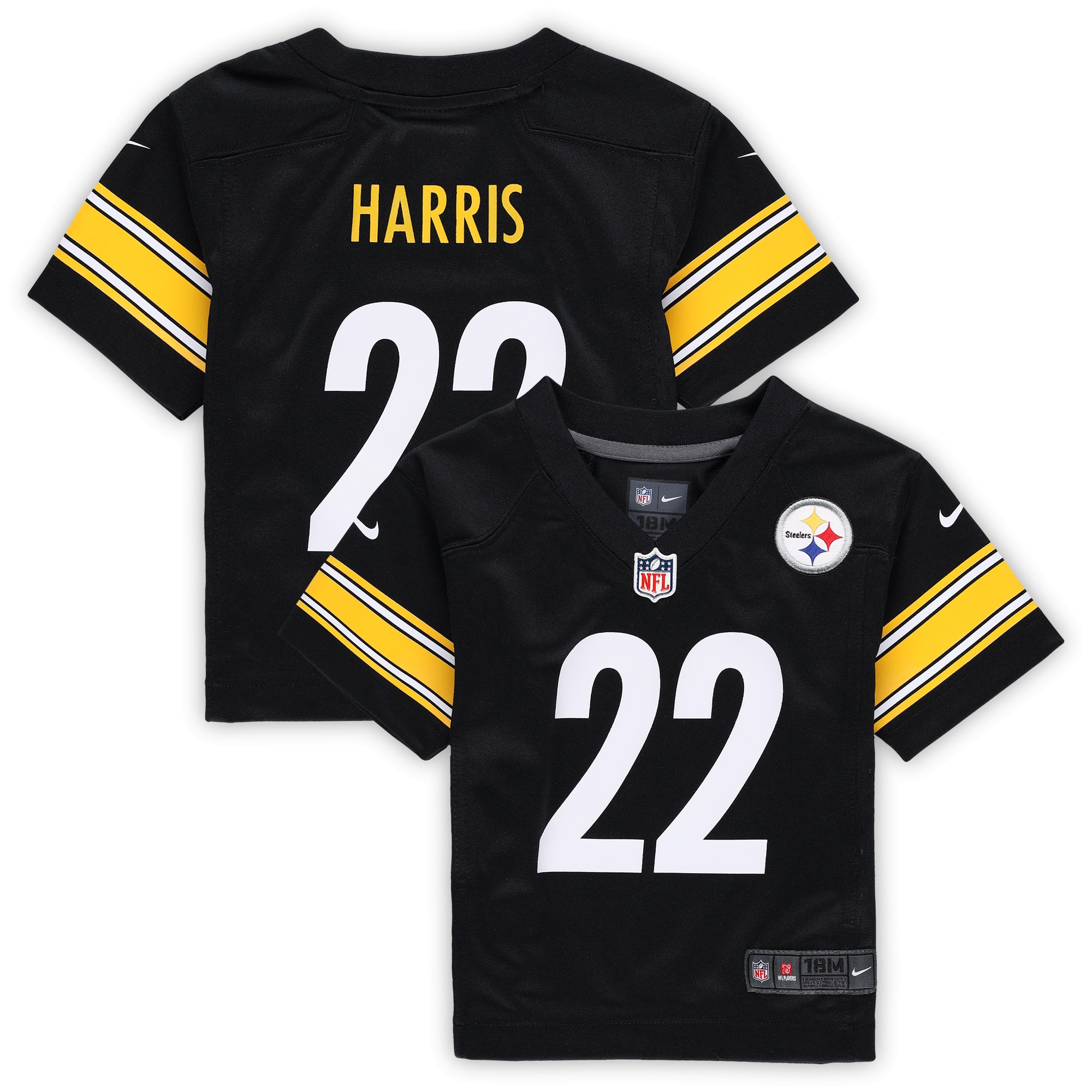 Najee Harris Pittsburgh Steelers Nike Infant Player Game Jersey - Black - PersonalJerseys