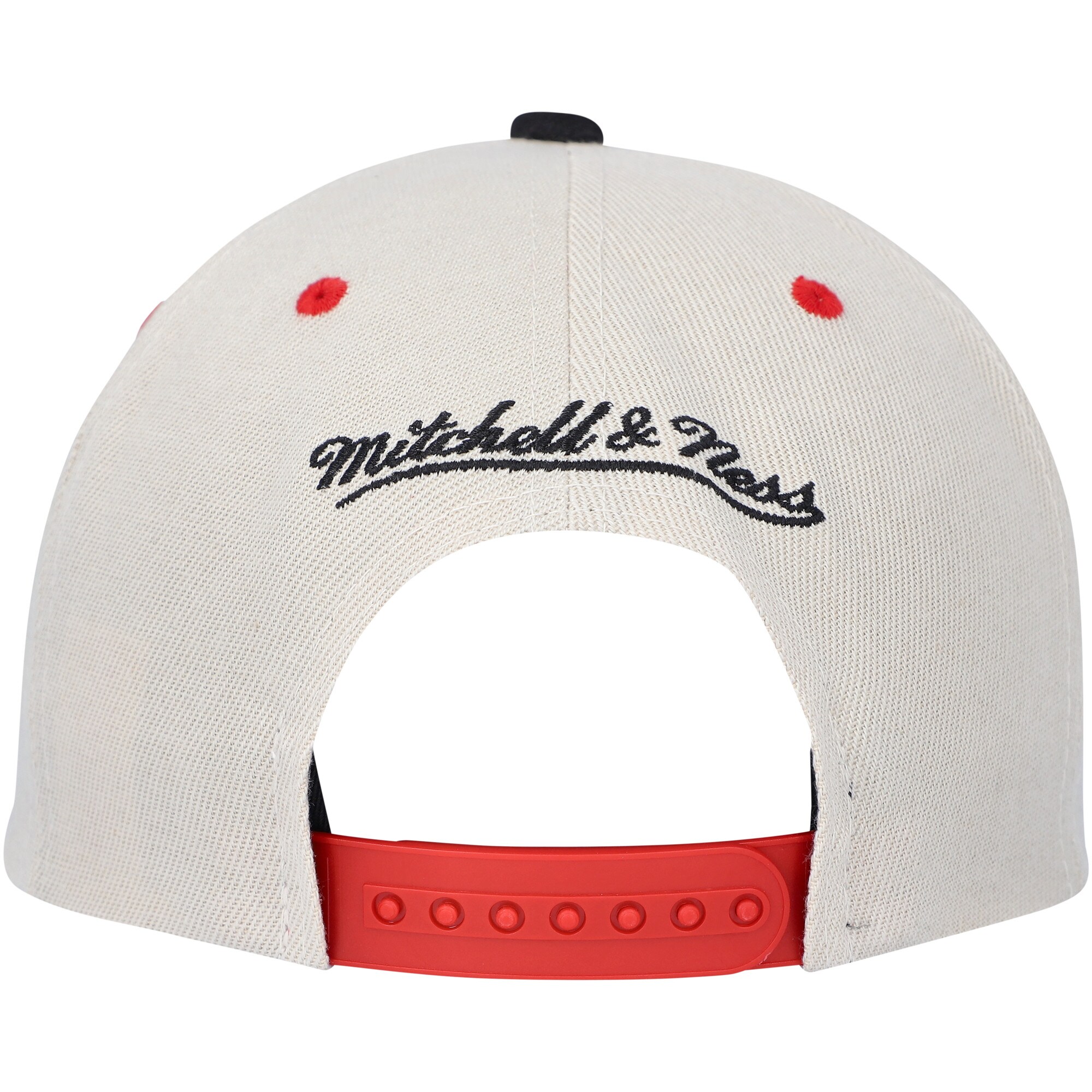 Philadelphia 76ers Mitchell & Ness Hardwood Classics Pop Snapback Hat - Cream - PersonalJerseys