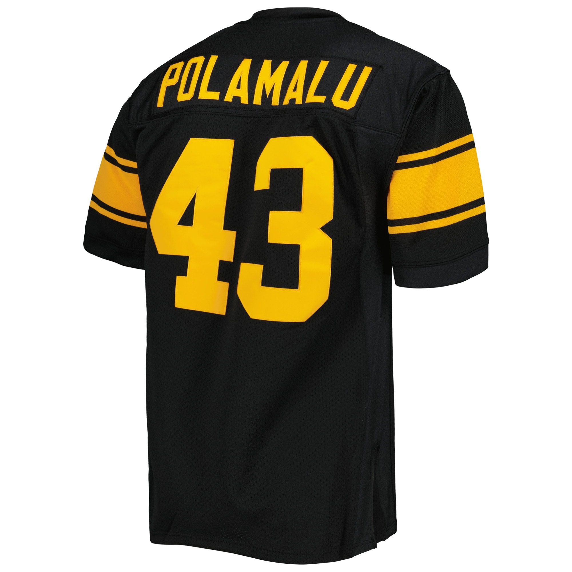Troy Polamalu Pittsburgh Steelers Mitchell & Ness 2008 Alternate Authentic Retired Player Jersey - Black - PersonalJerseys