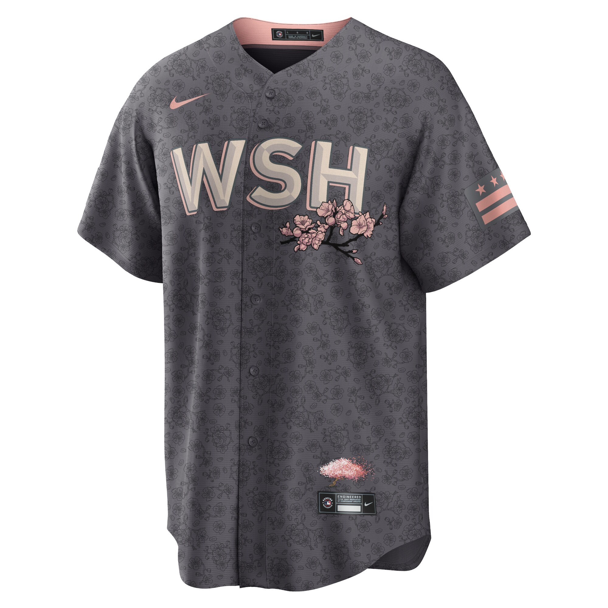 Stephen Strasburg Washington Nationals Nike City Connect Replica Player Jersey - Charcoal - PersonalJerseys